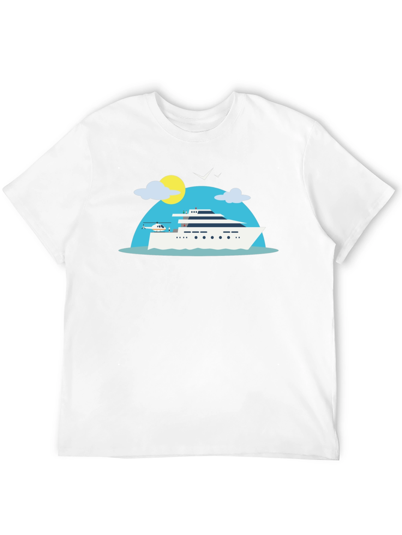 Luxury Yacht Graphic T-Shirt - Vacation Vibes