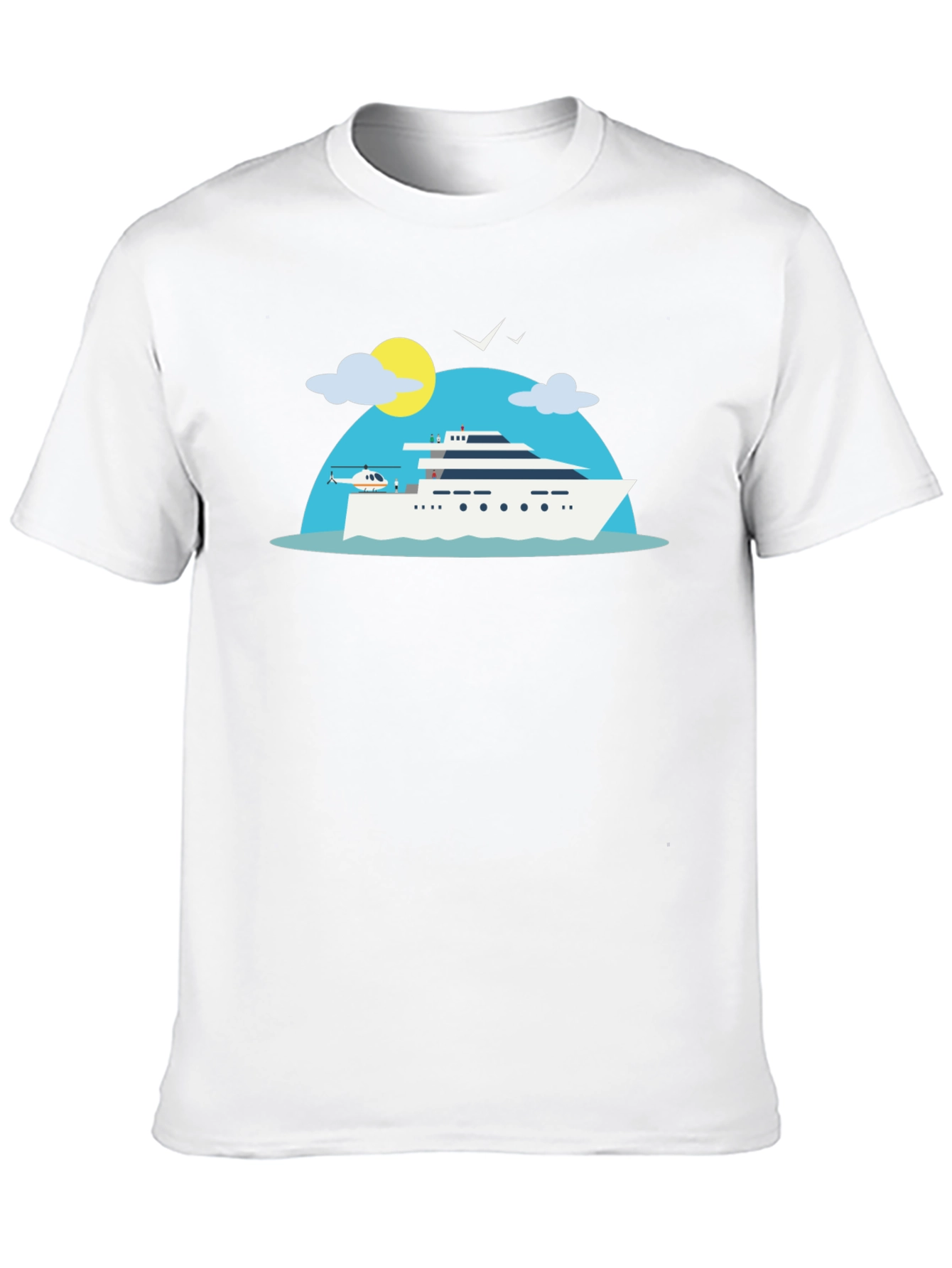 Luxury Yacht Graphic T-Shirt - Vacation Vibes