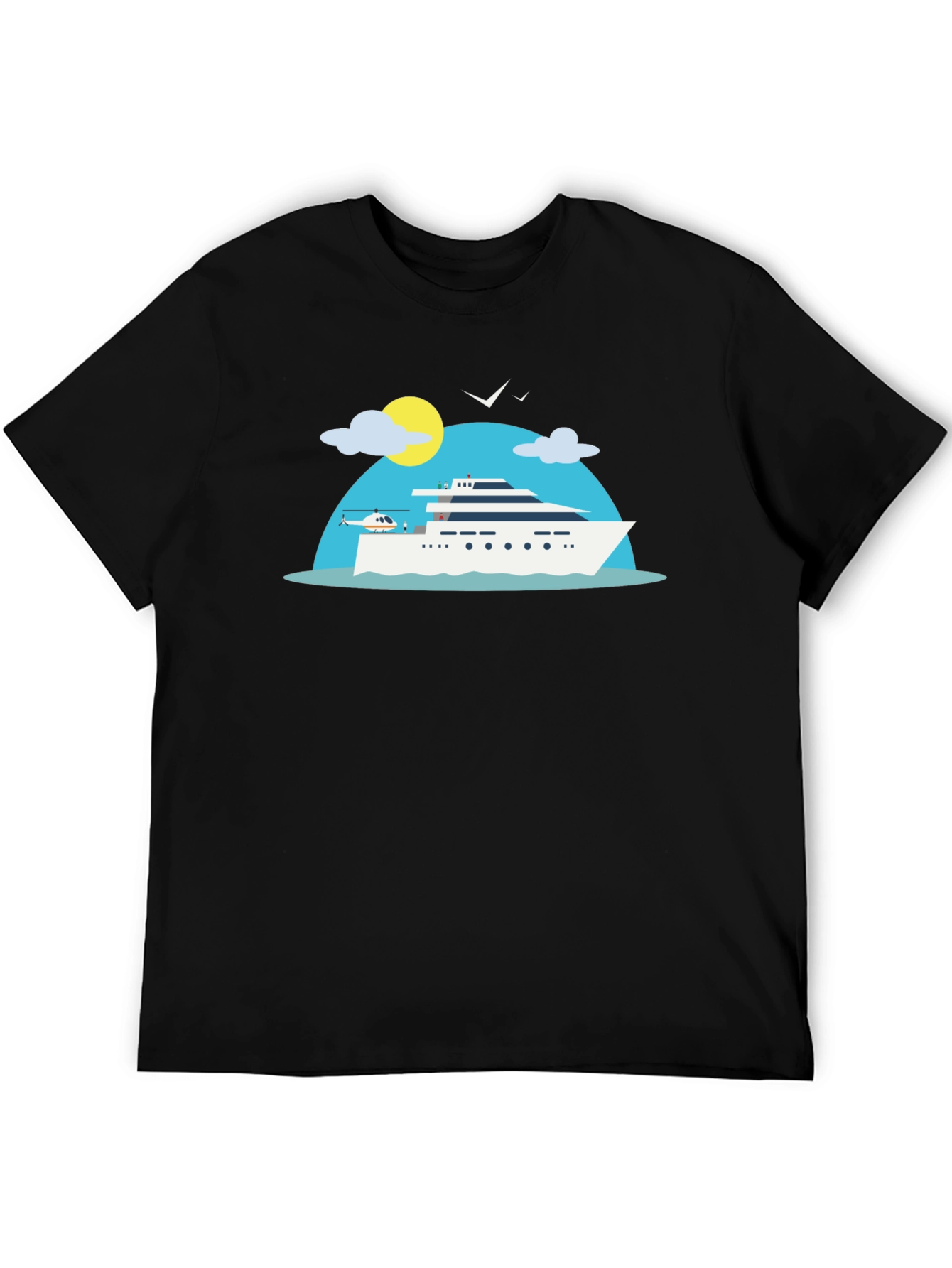 Luxury Yacht Graphic T-Shirt - Vacation Vibes