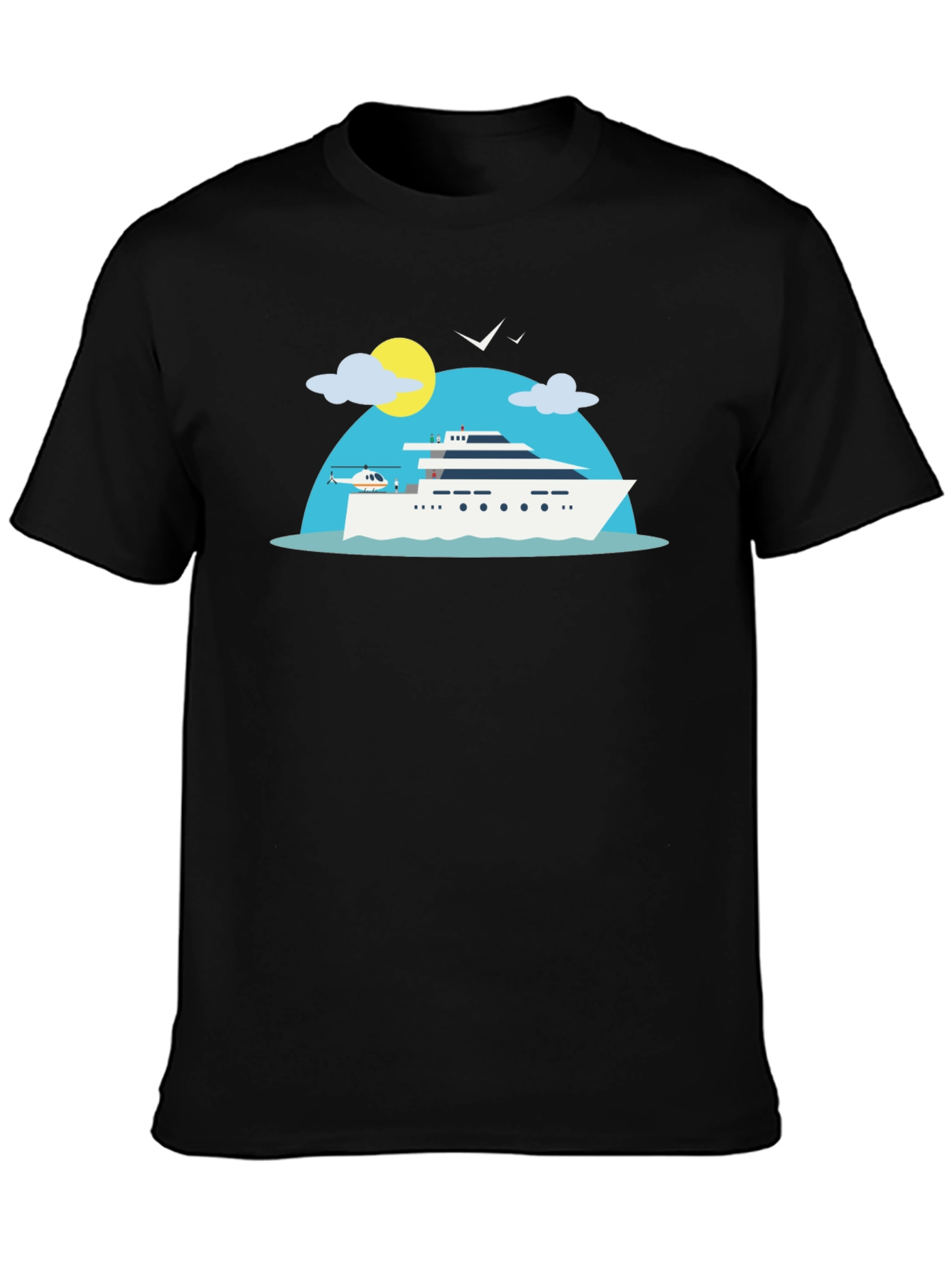 Luxury Yacht Graphic T-Shirt - Vacation Vibes