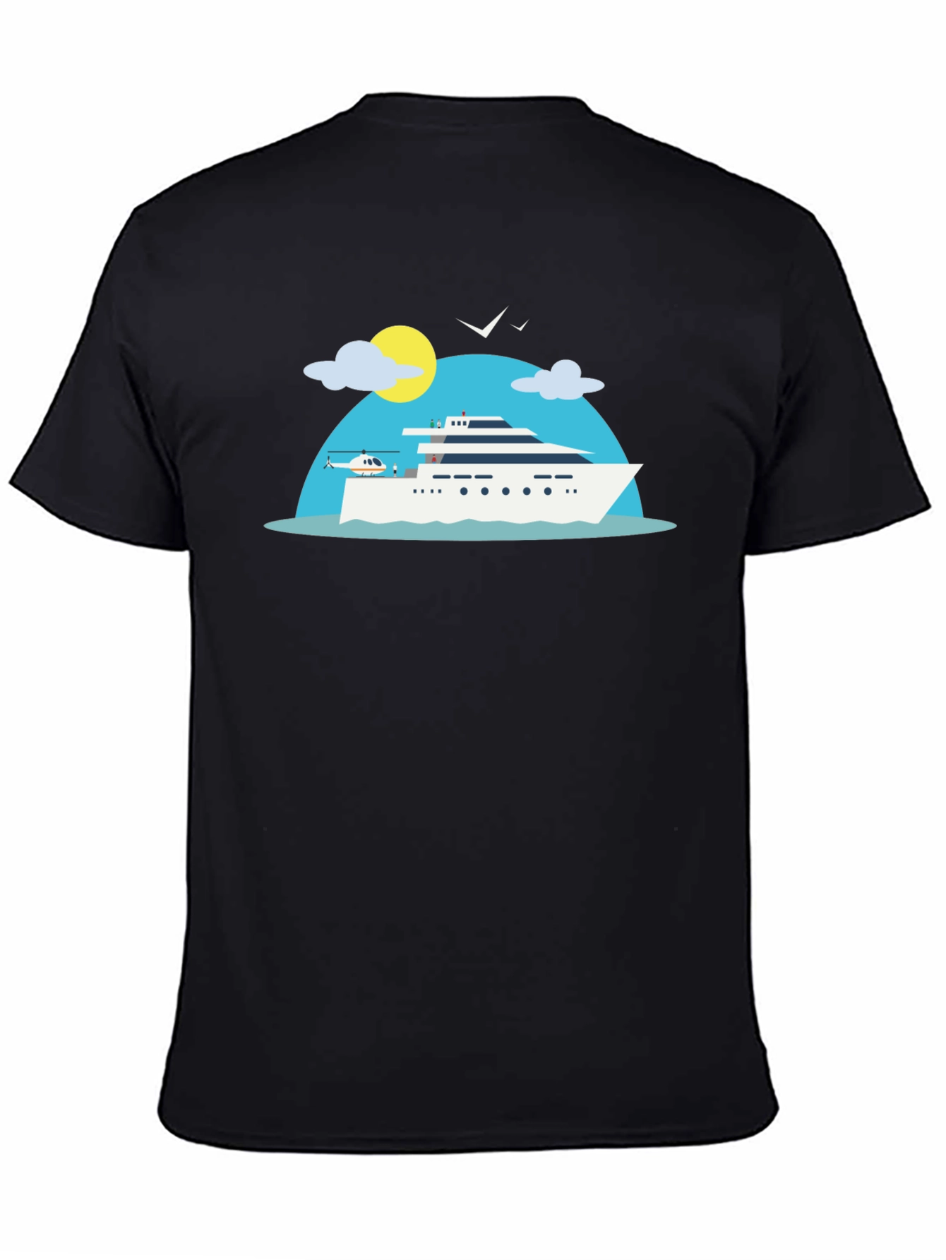 Luxury Yacht Graphic T-Shirt - Vacation Vibes
