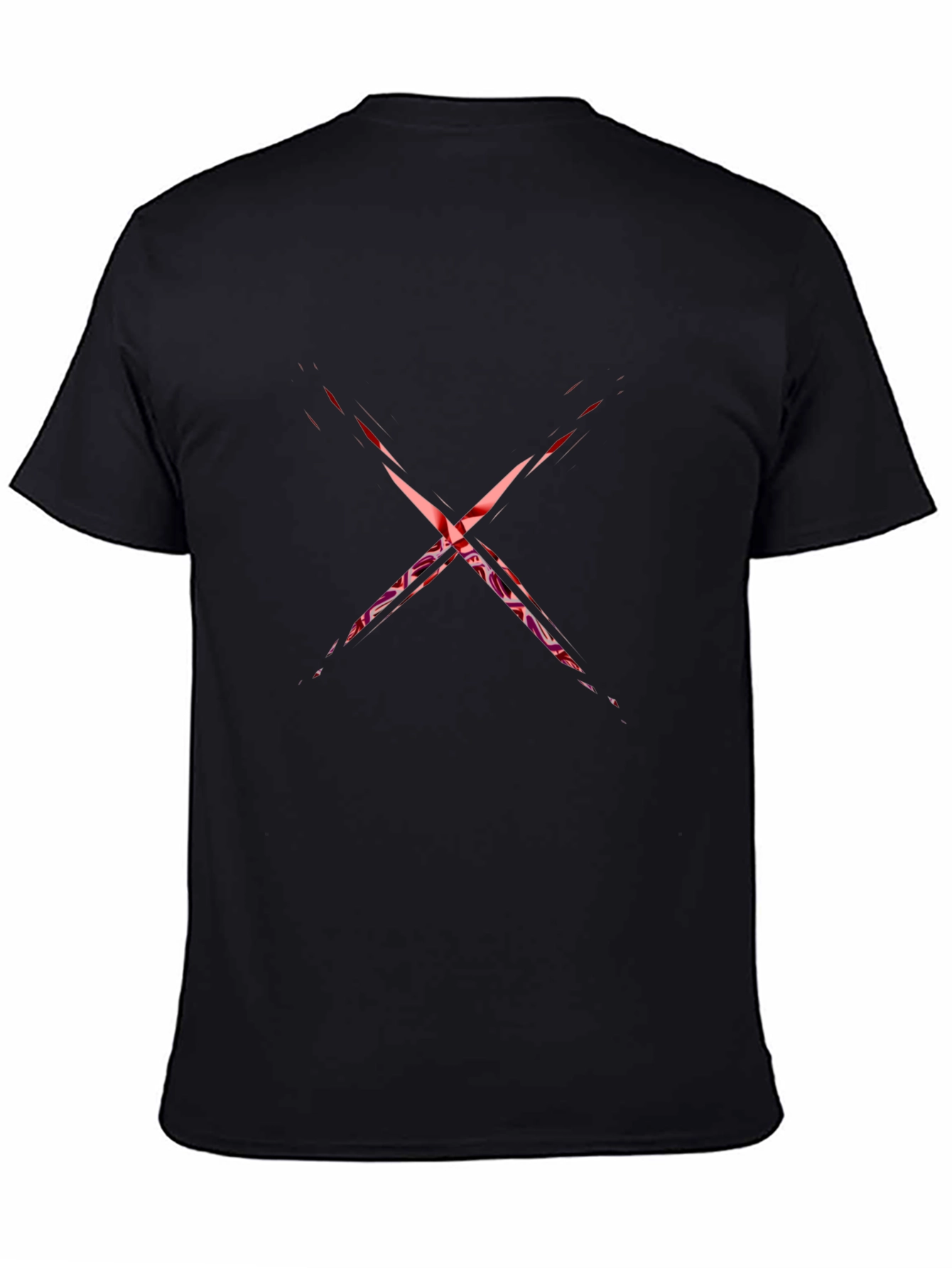 Edgy X Graphic Black T-Shirt