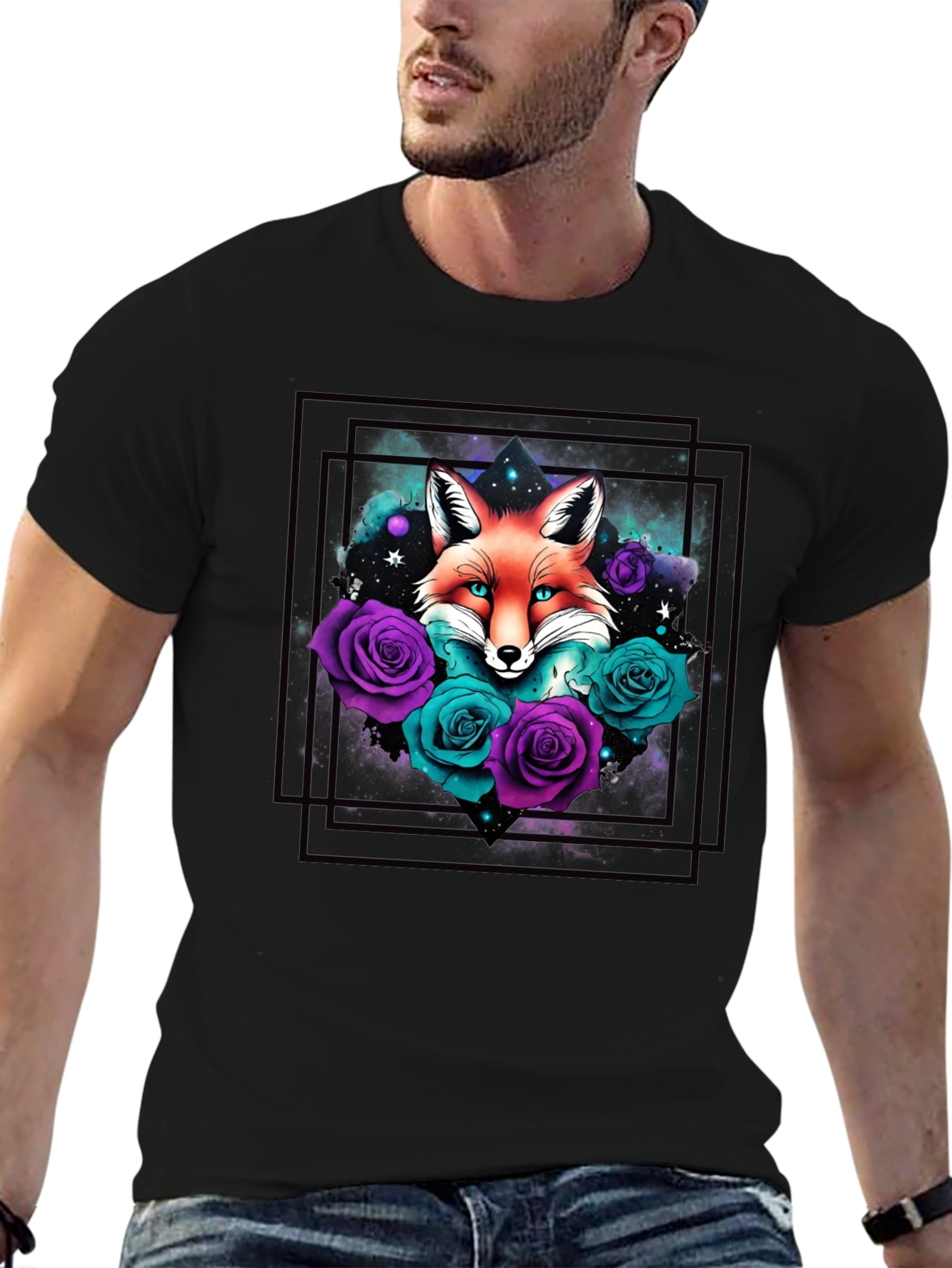 Mystic Fox & Roses Graphic Tee