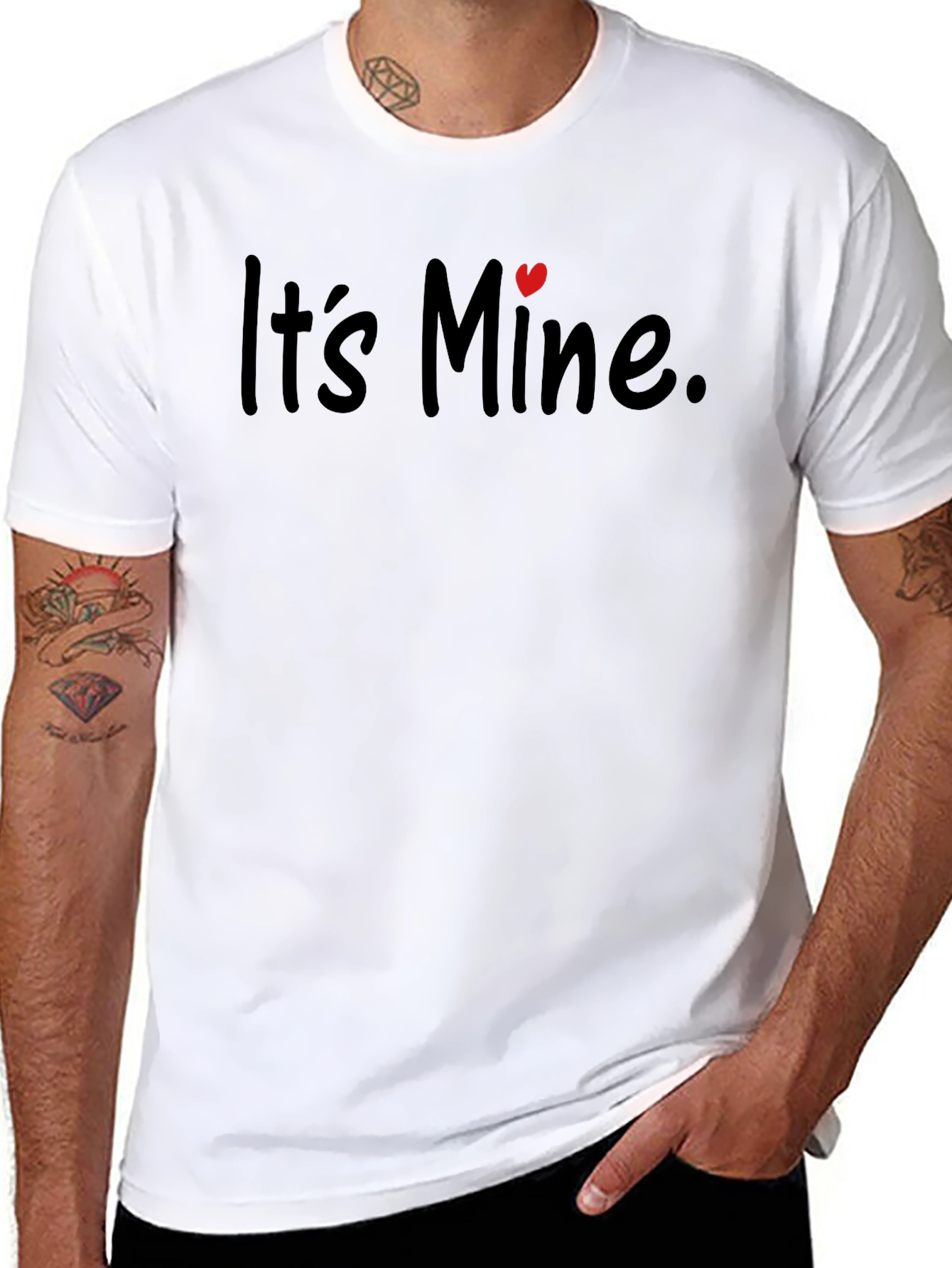 Its Mine Graphic T-Shirt - Black Crew Neck Tee