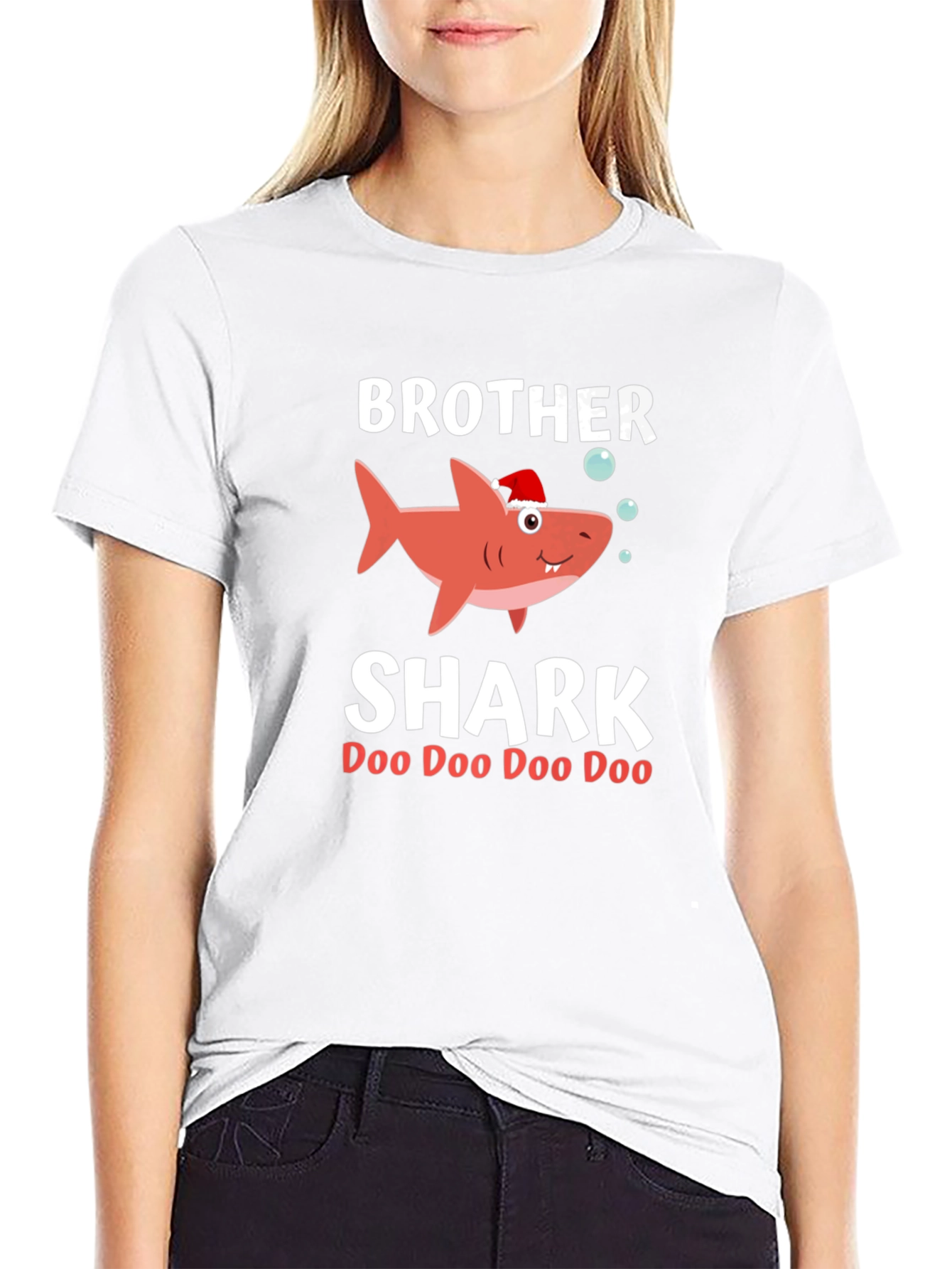 Brother Shark Doo Doo Funny Christmas T-Shirt