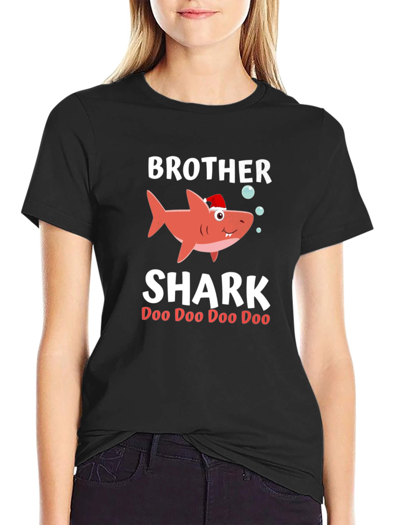 Brother Shark Doo Doo Funny Christmas T-Shirt