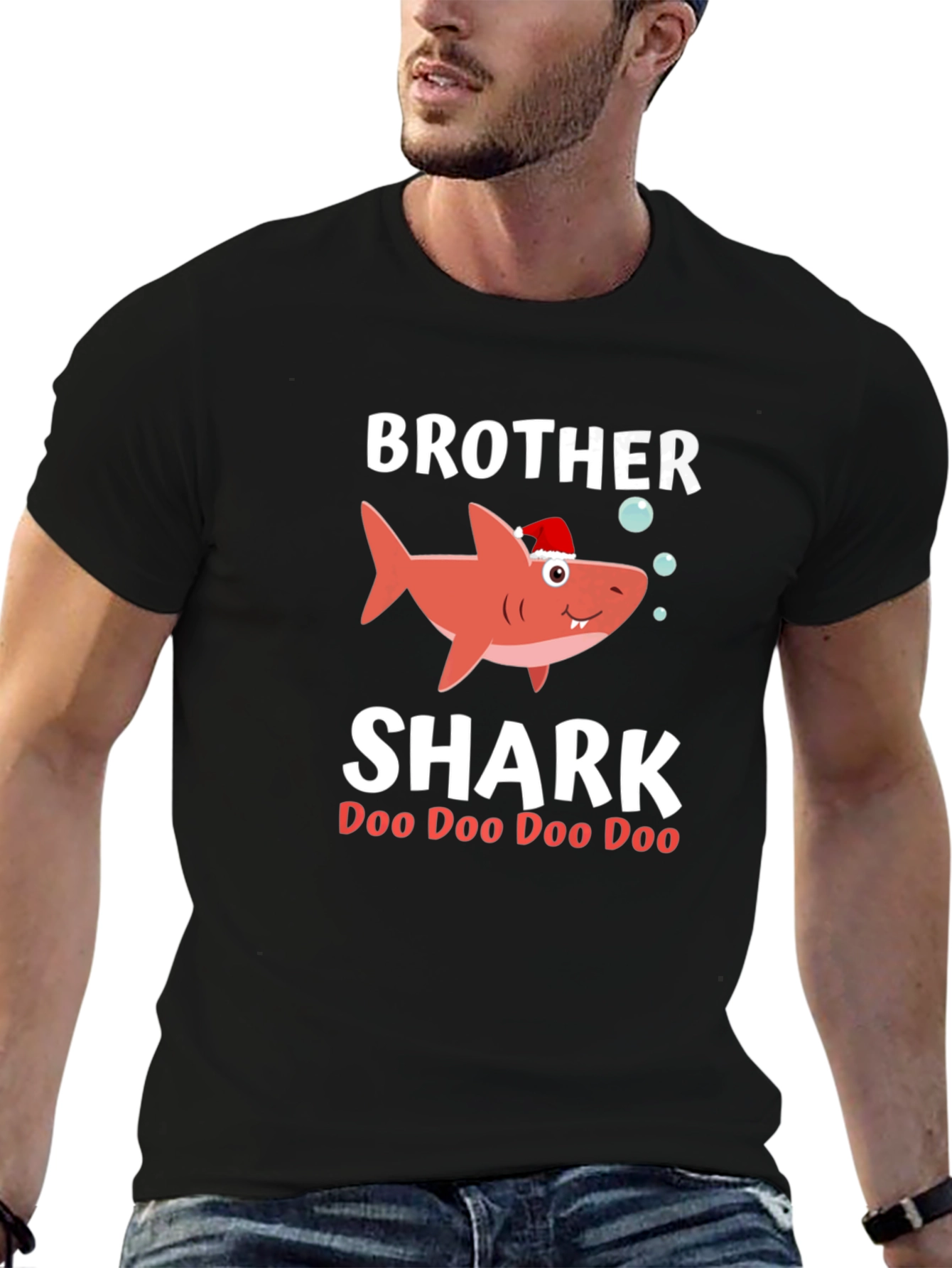 Brother Shark Doo Doo Funny Christmas T-Shirt