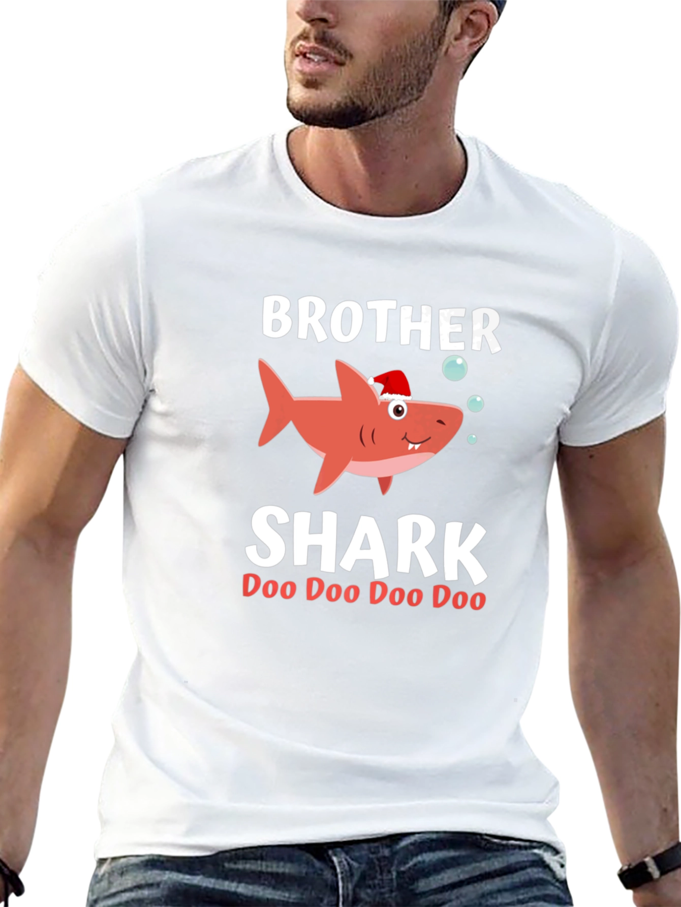 Brother Shark Doo Doo Funny Christmas T-Shirt