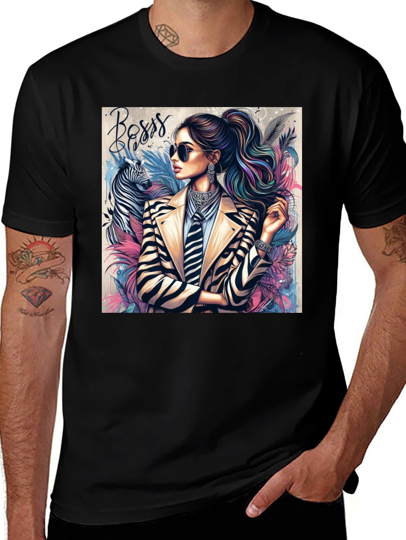 Boss Lady Zebra Tee