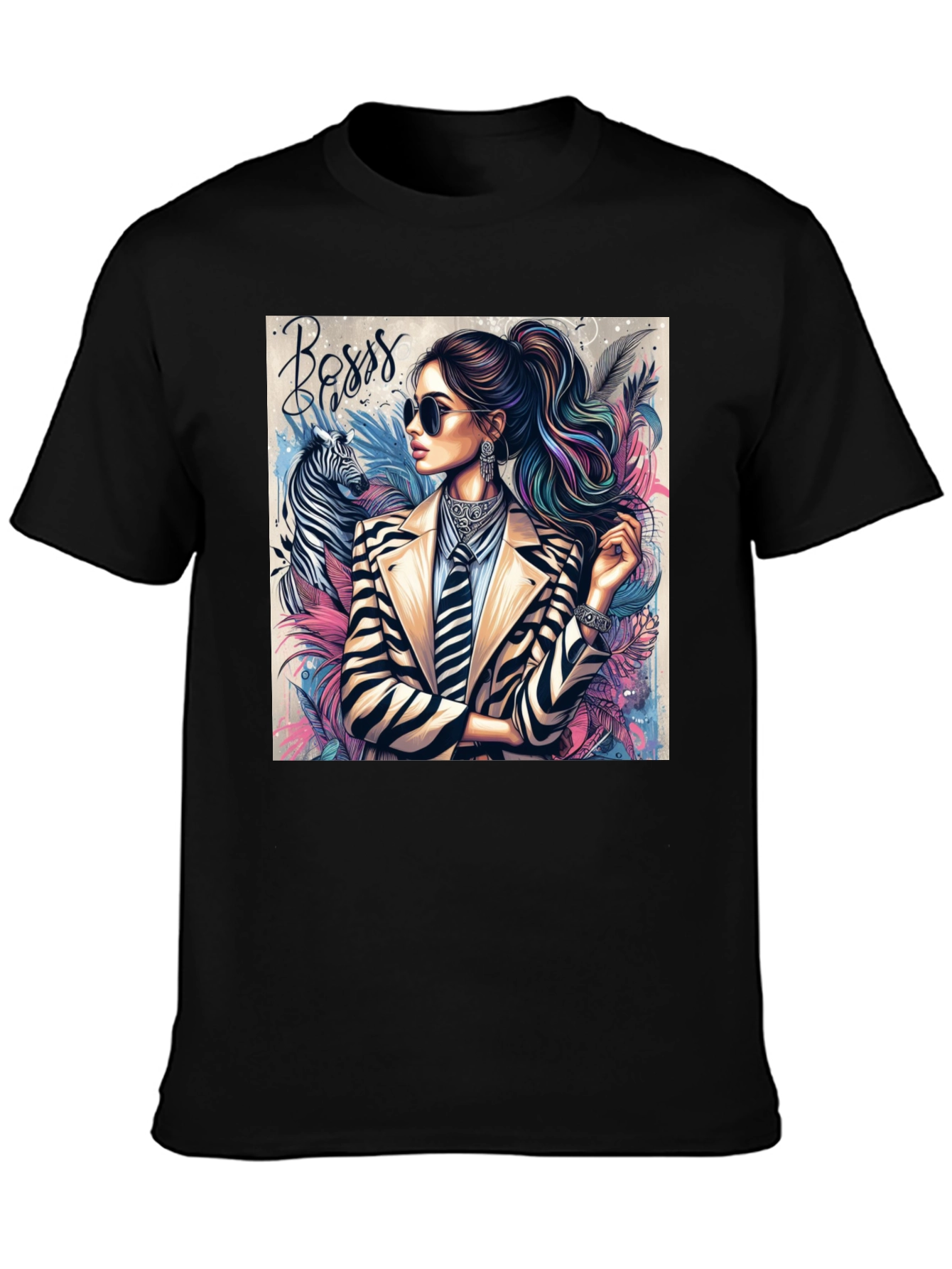 Boss Lady Zebra Tee