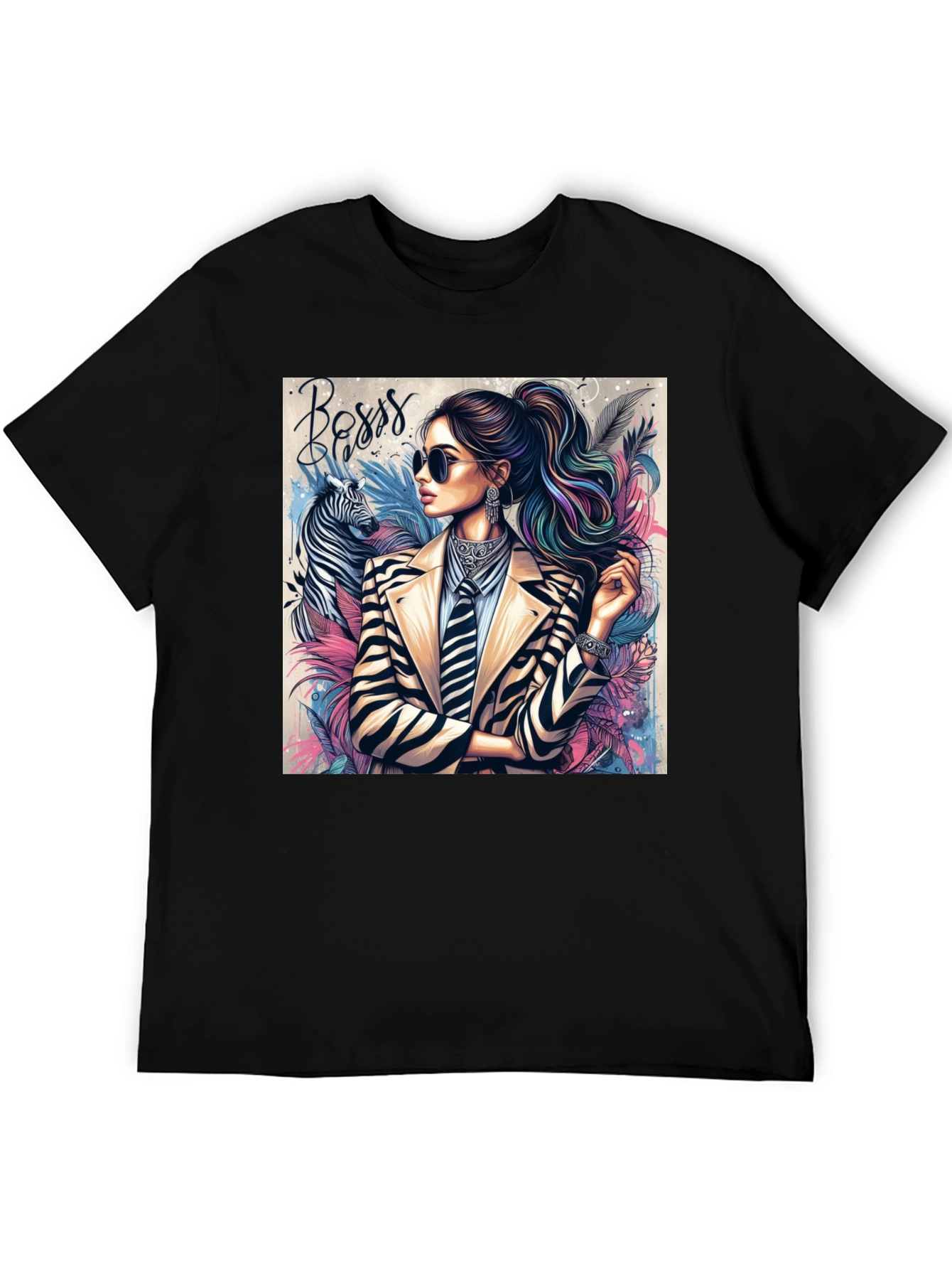 Boss Lady Zebra Tee