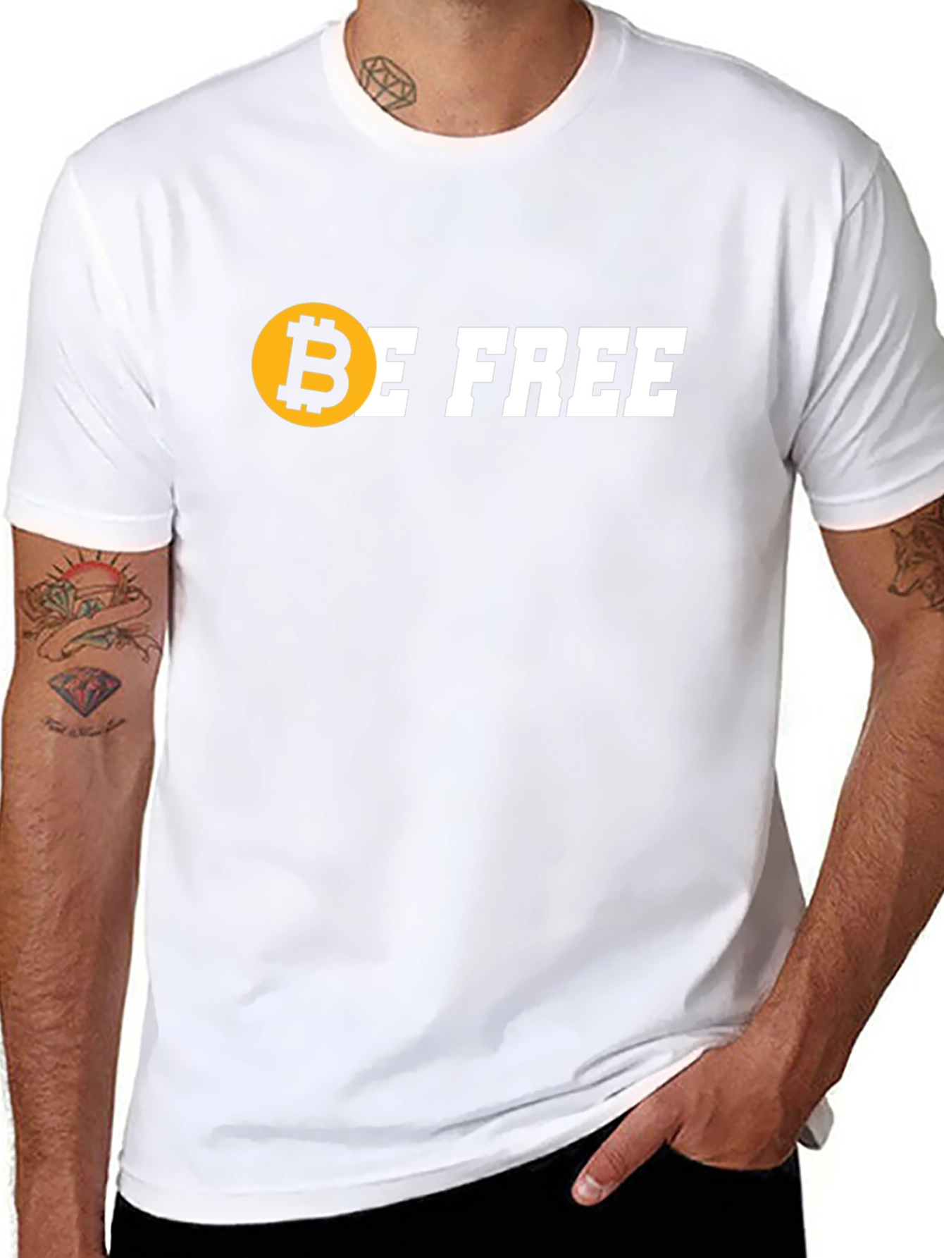 Bitcoin Be Free Black T-Shirt