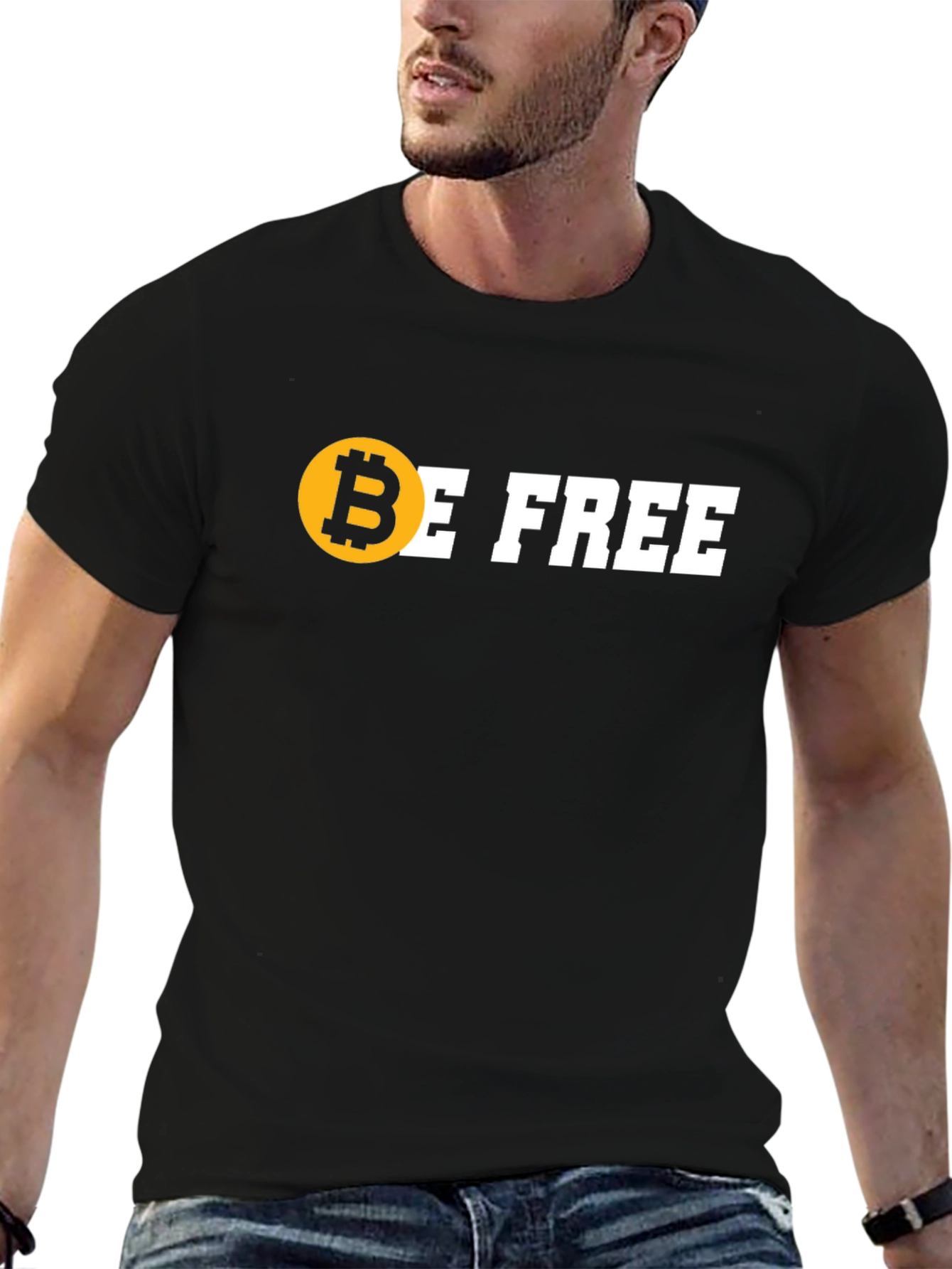 Bitcoin Be Free Black T-Shirt