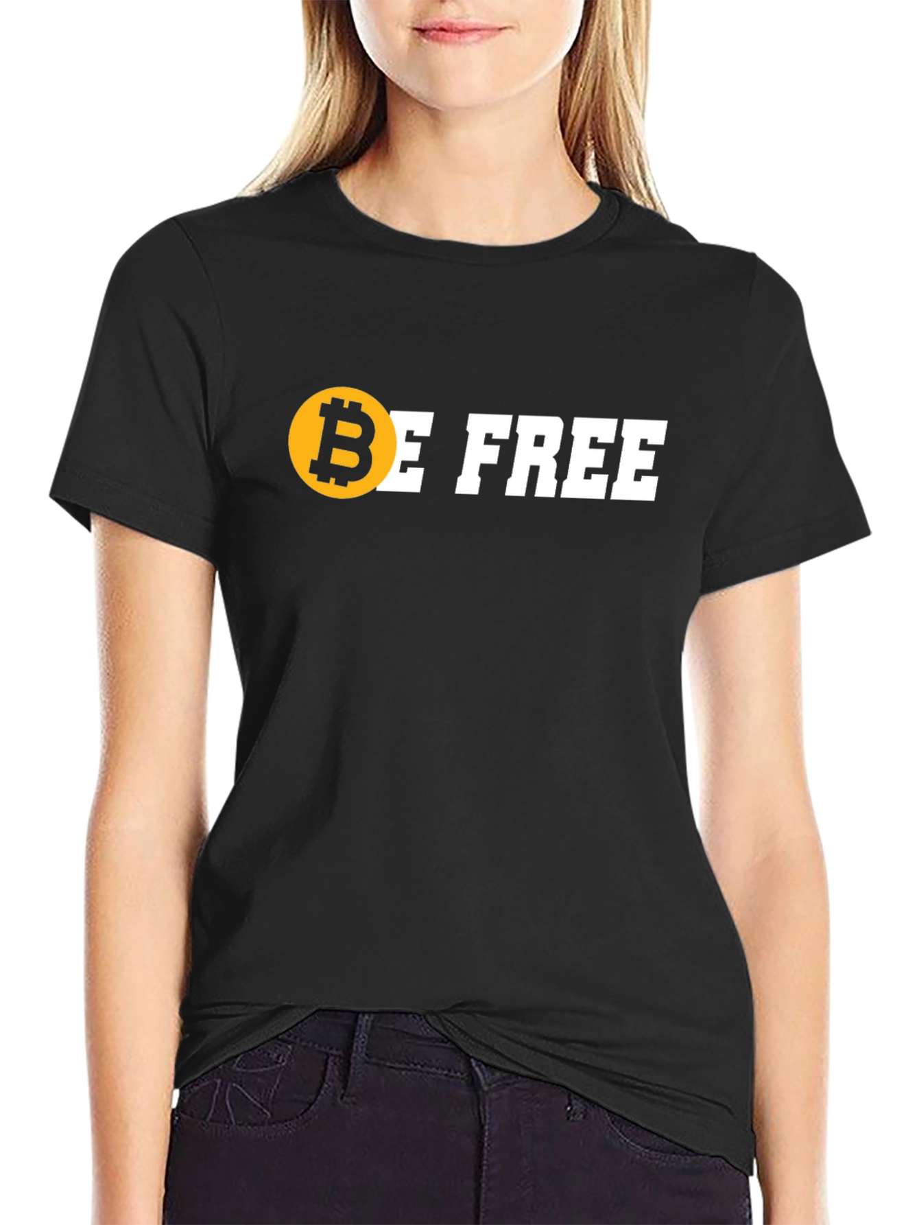 Bitcoin Be Free Black T-Shirt