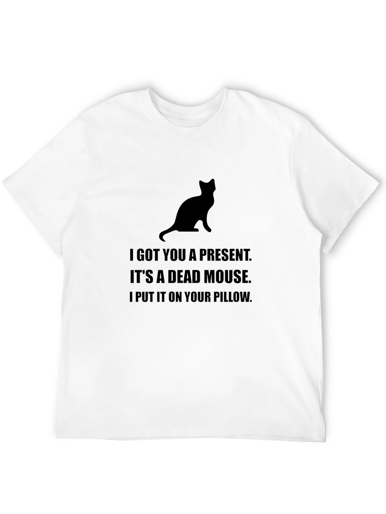 Funny Cat Lover T-Shirt - Dead Mouse Gift