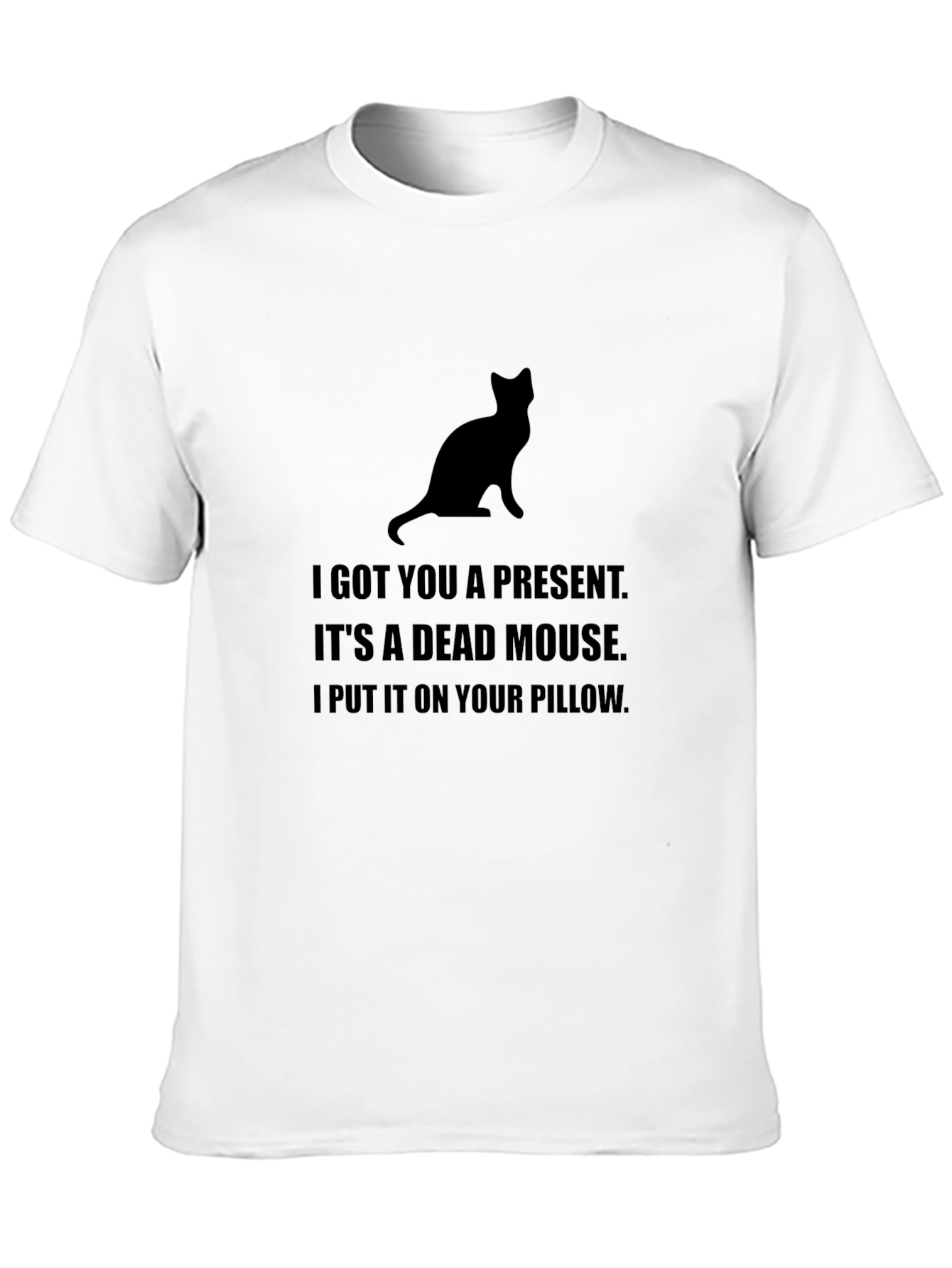 Funny Cat Lover T-Shirt - Dead Mouse Gift