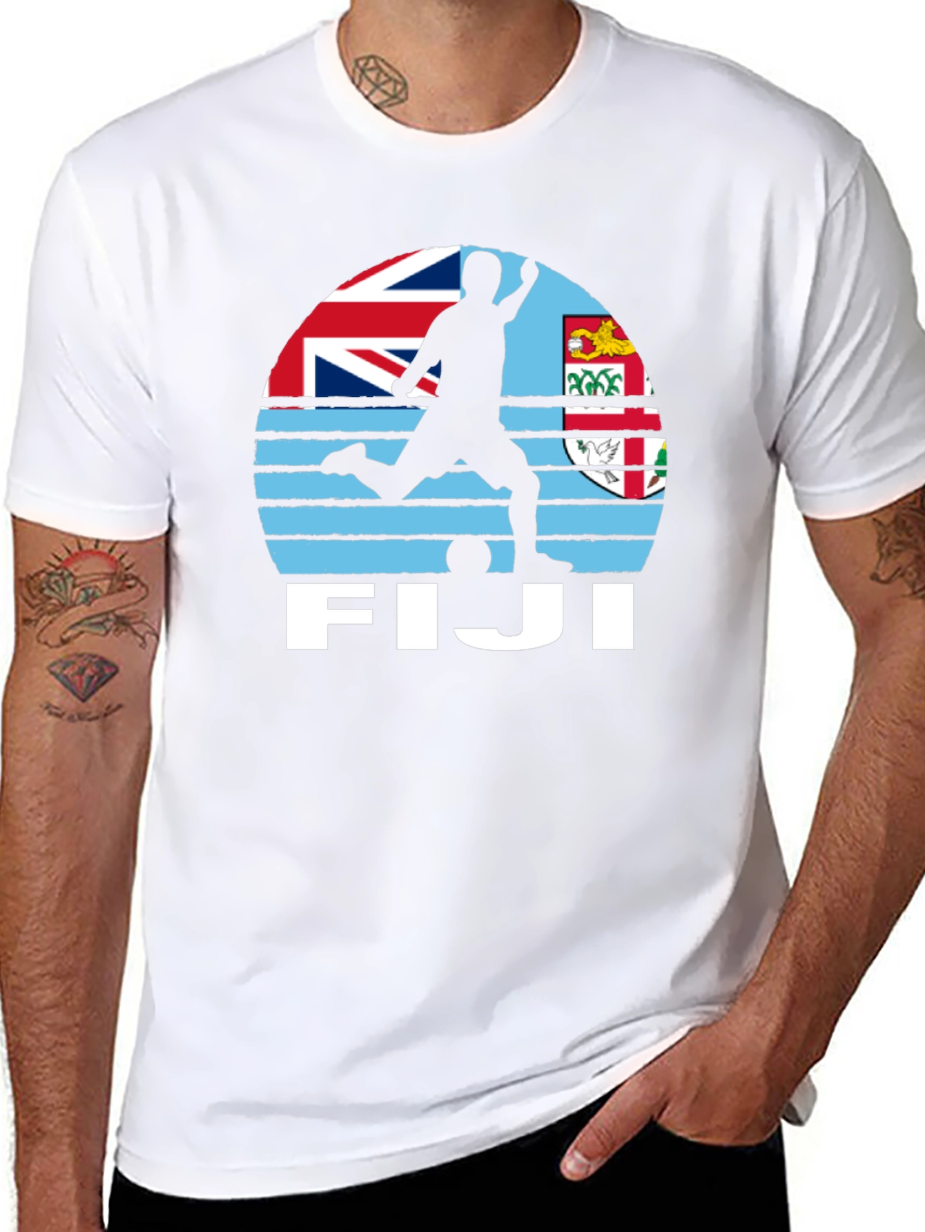 Fiji Soccer T-Shirt - Black