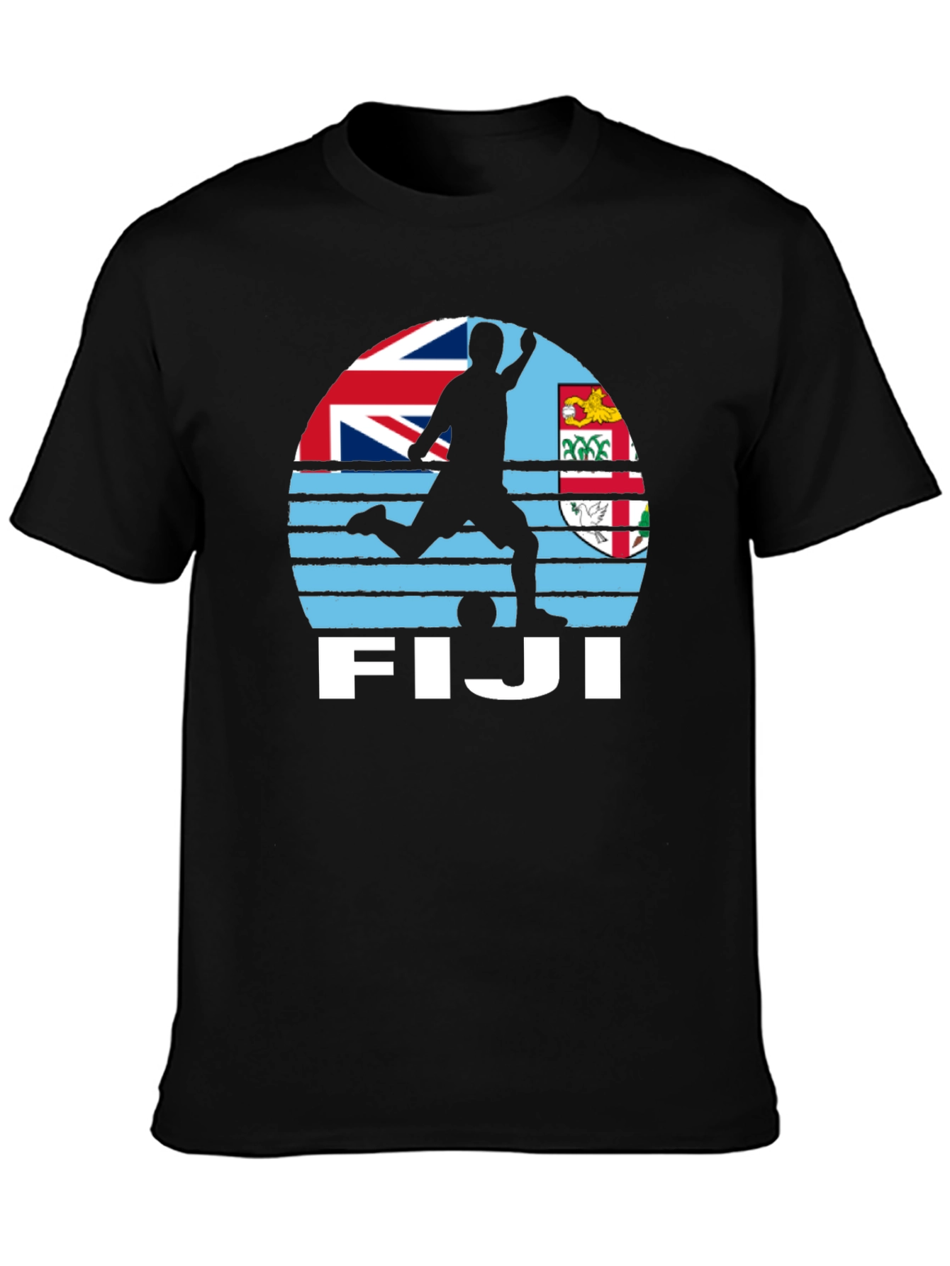 Fiji Soccer T-Shirt - Black