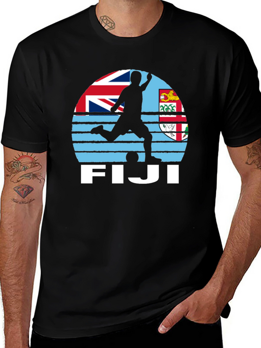 Fiji Soccer T-Shirt - Black