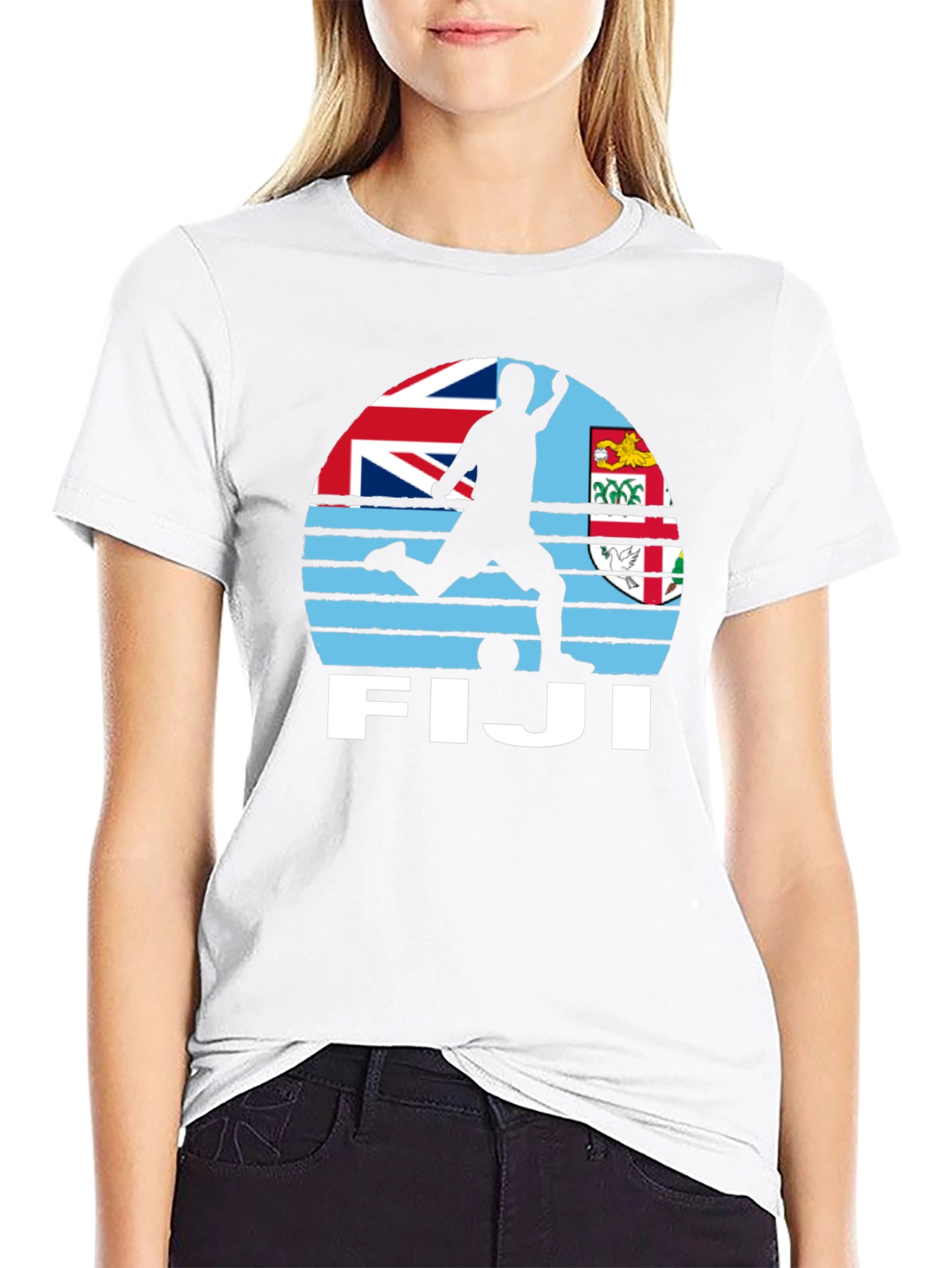 Fiji Soccer T-Shirt - Black