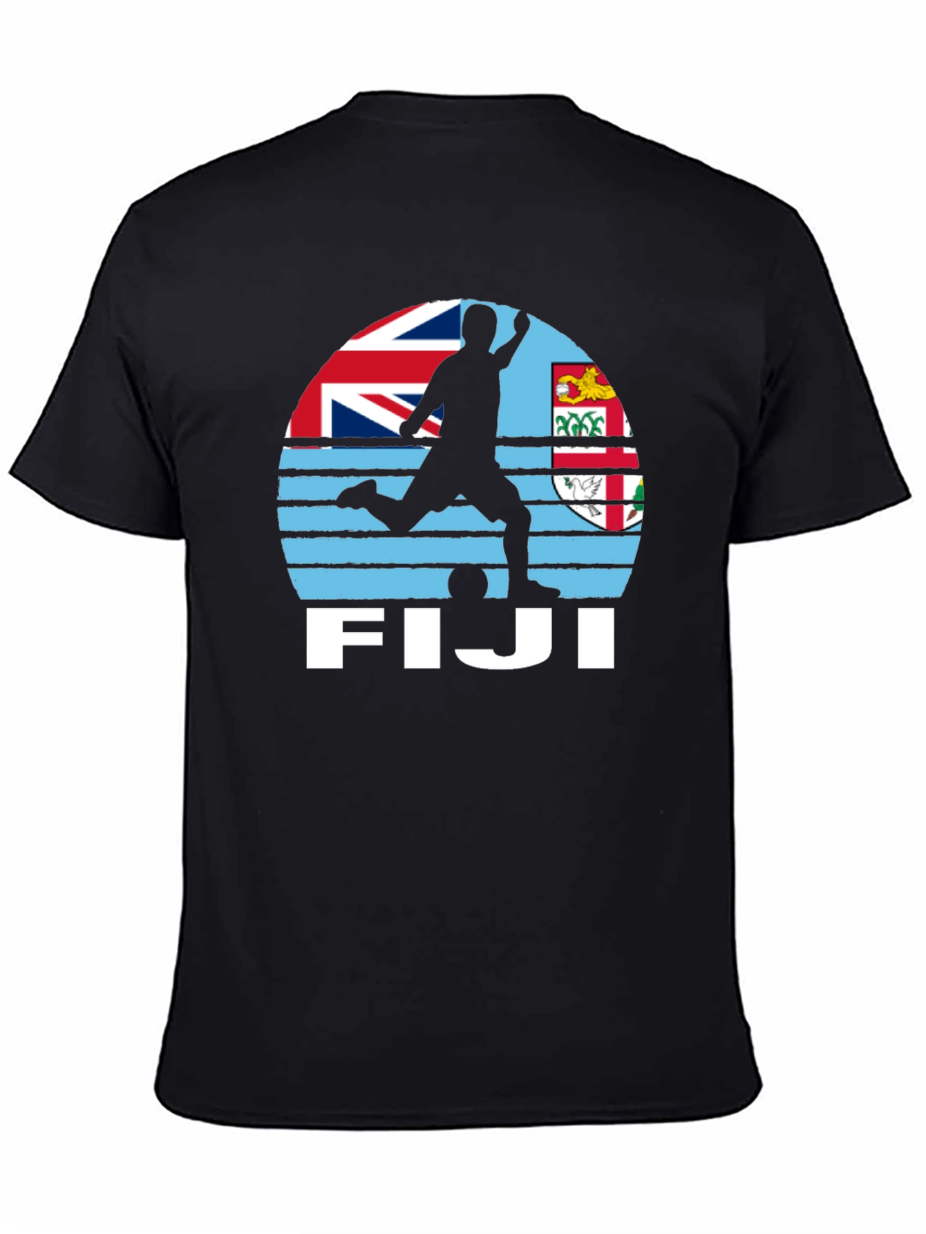 Fiji Soccer T-Shirt - Black