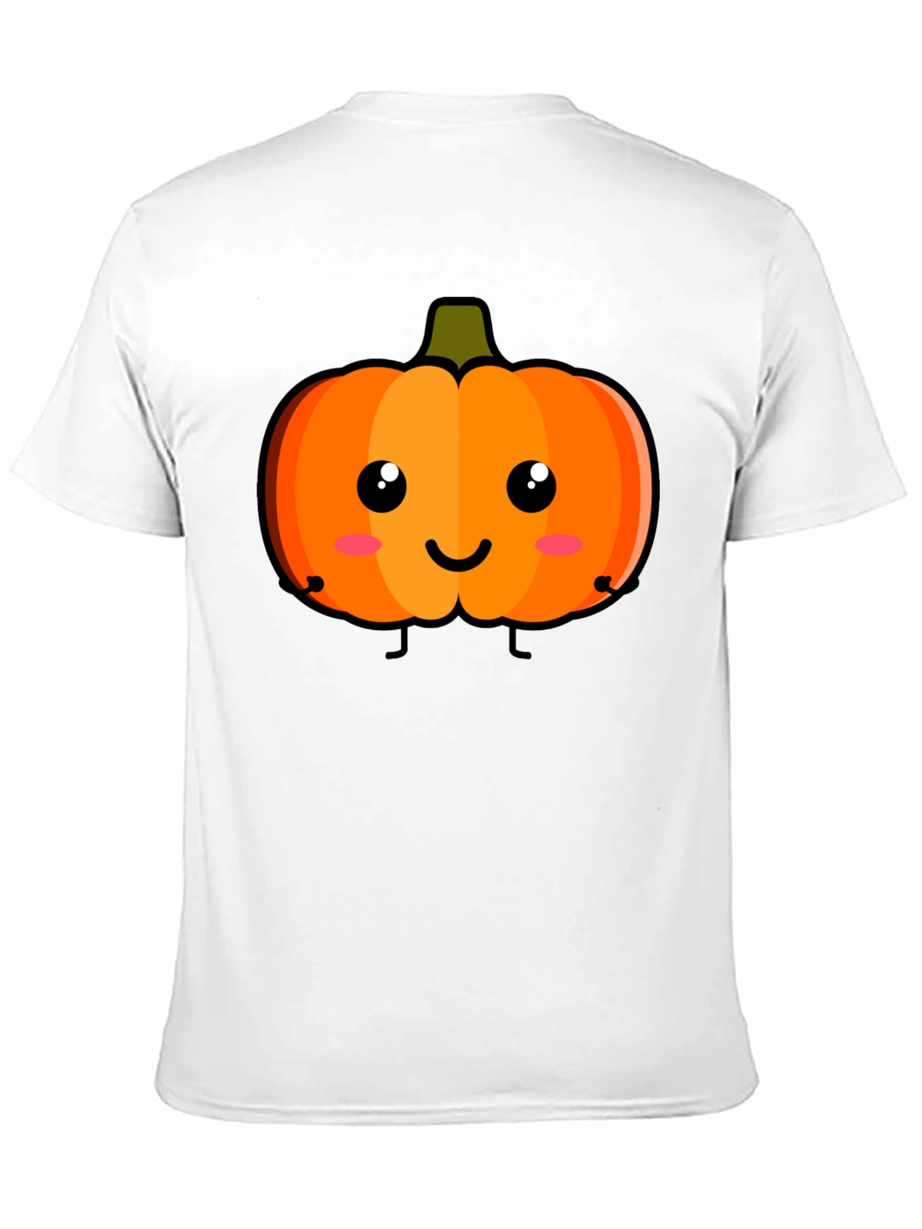 Cute Pumpkin Face Black T-Shirt