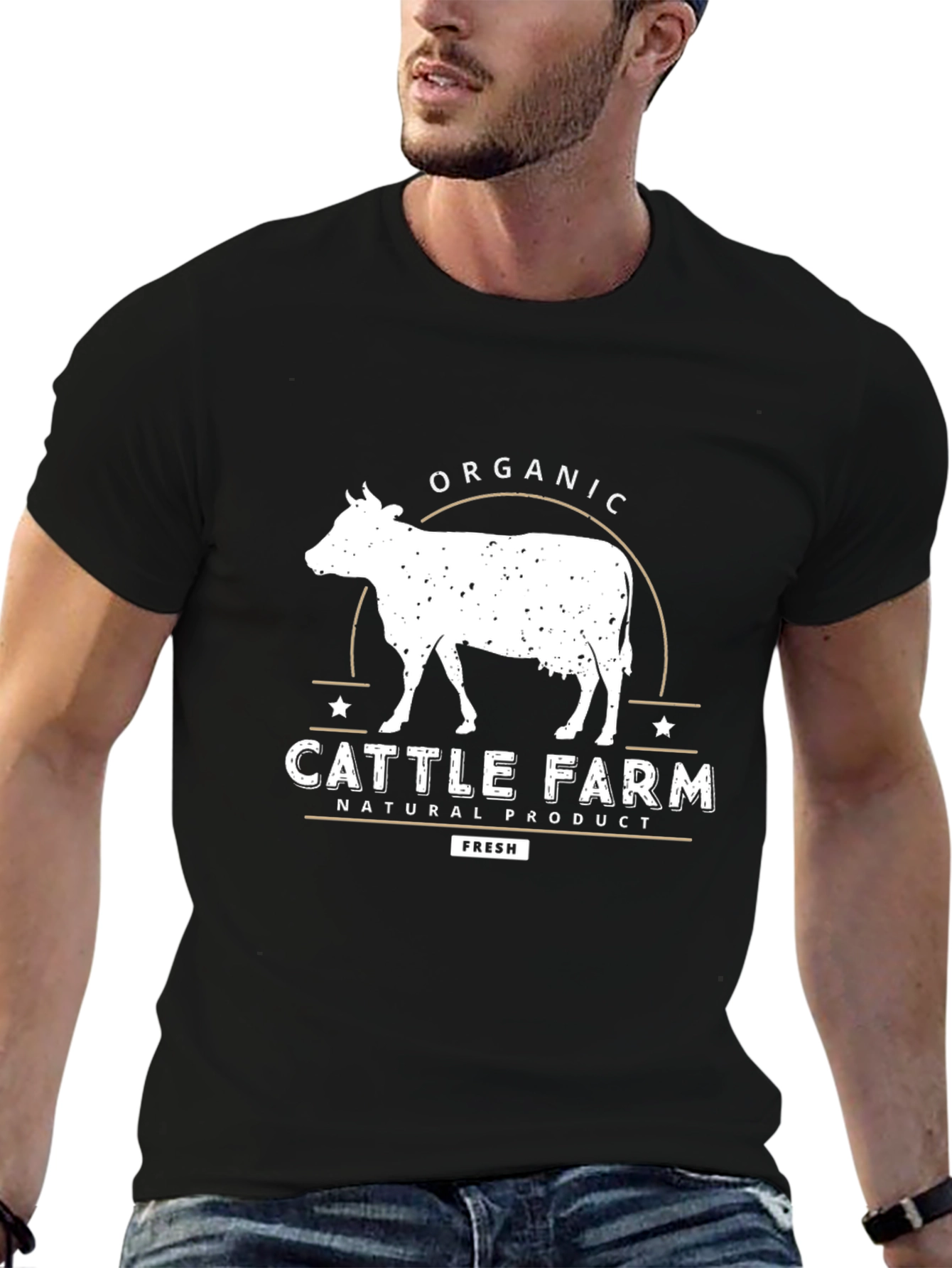 Organic Cattle Farm Graphic Tee