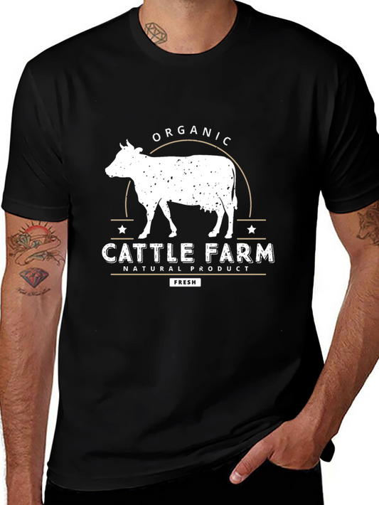 Organic Cattle Farm Graphic Tee