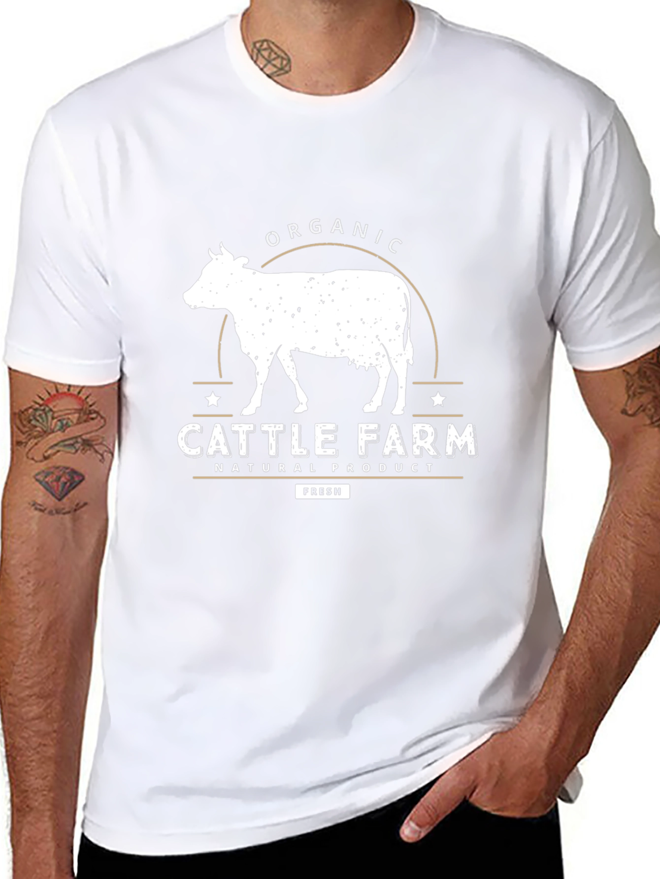 Organic Cattle Farm Graphic Tee