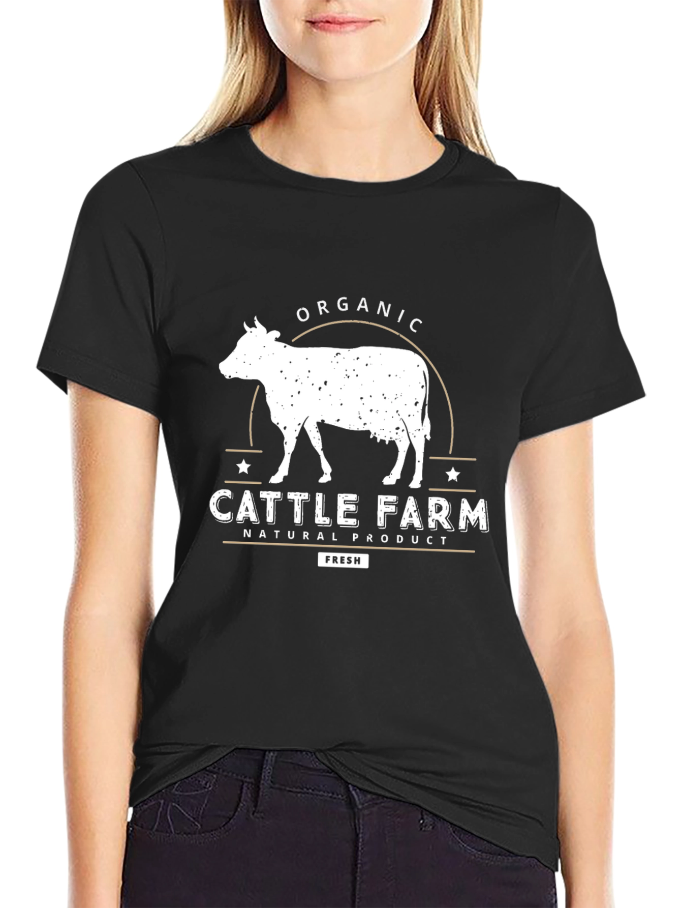 Organic Cattle Farm Graphic Tee