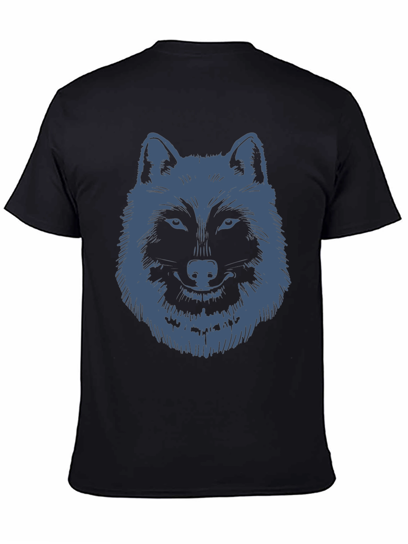 Wolf Graphic Black T-Shirt - Animal Lover Fashion Tee