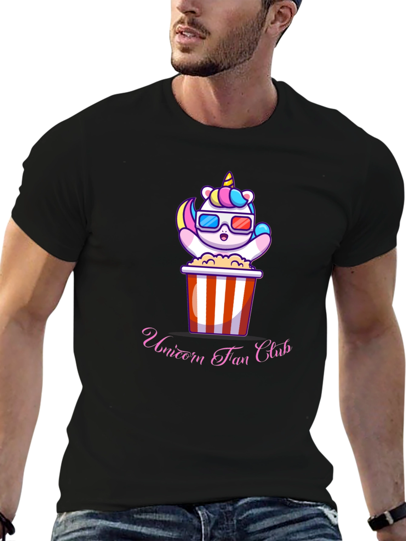 Unicorn Fan Club Black T-Shirt