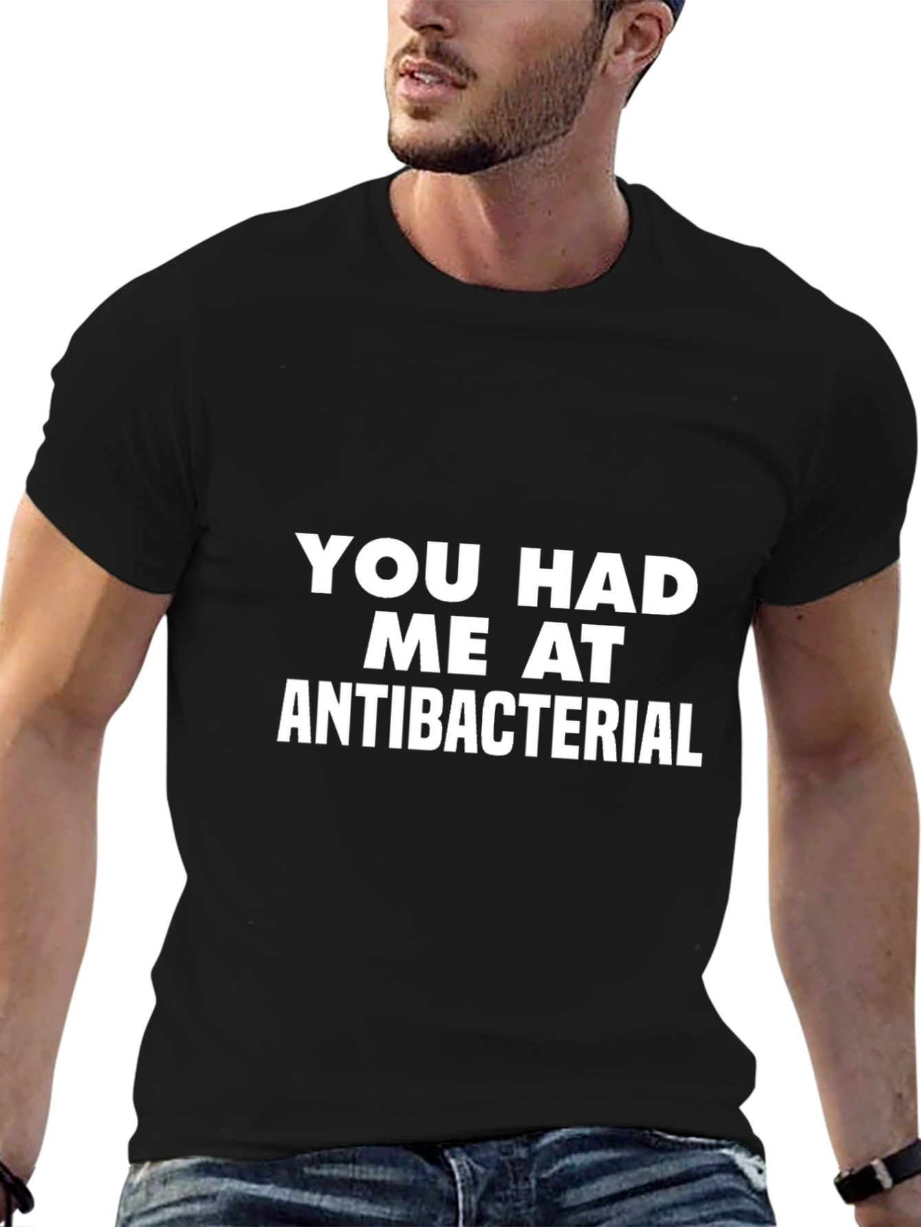 Antibacterial T-Shirt Funny Slogan Tee