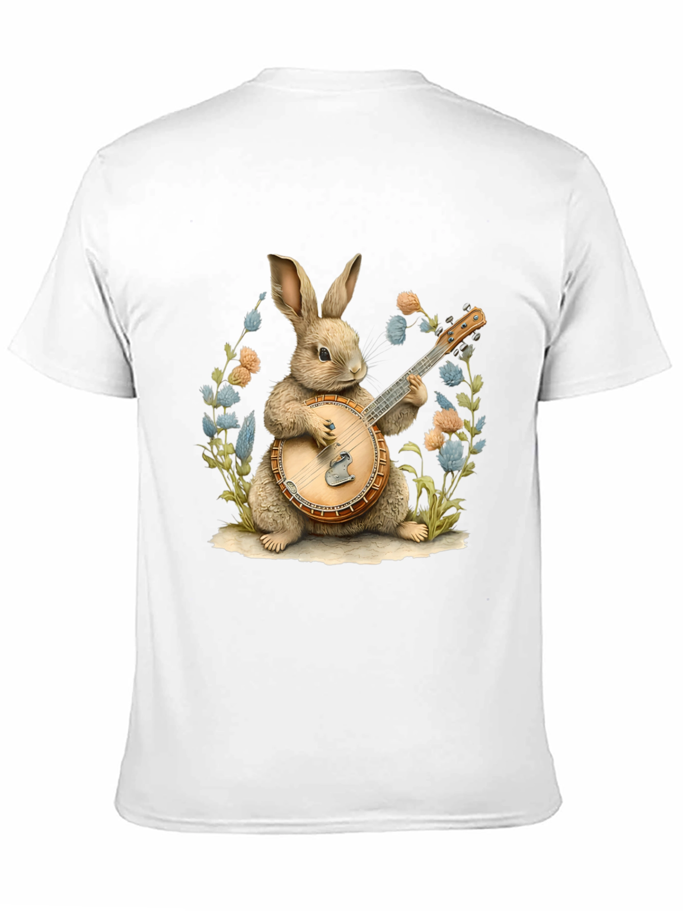 Bunny Playing Banjo Graphic Tee