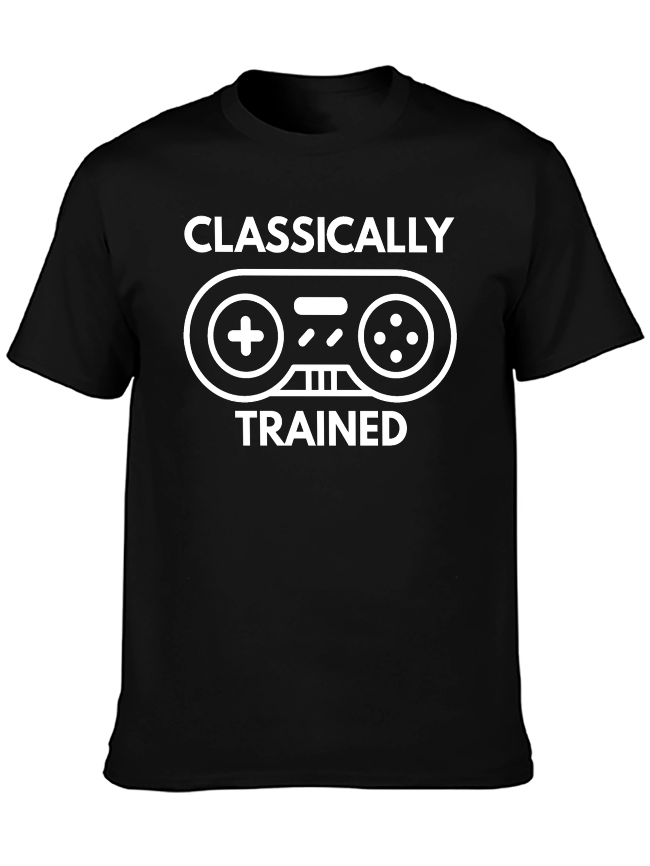 Classically Trained Gamer Black T-Shirt