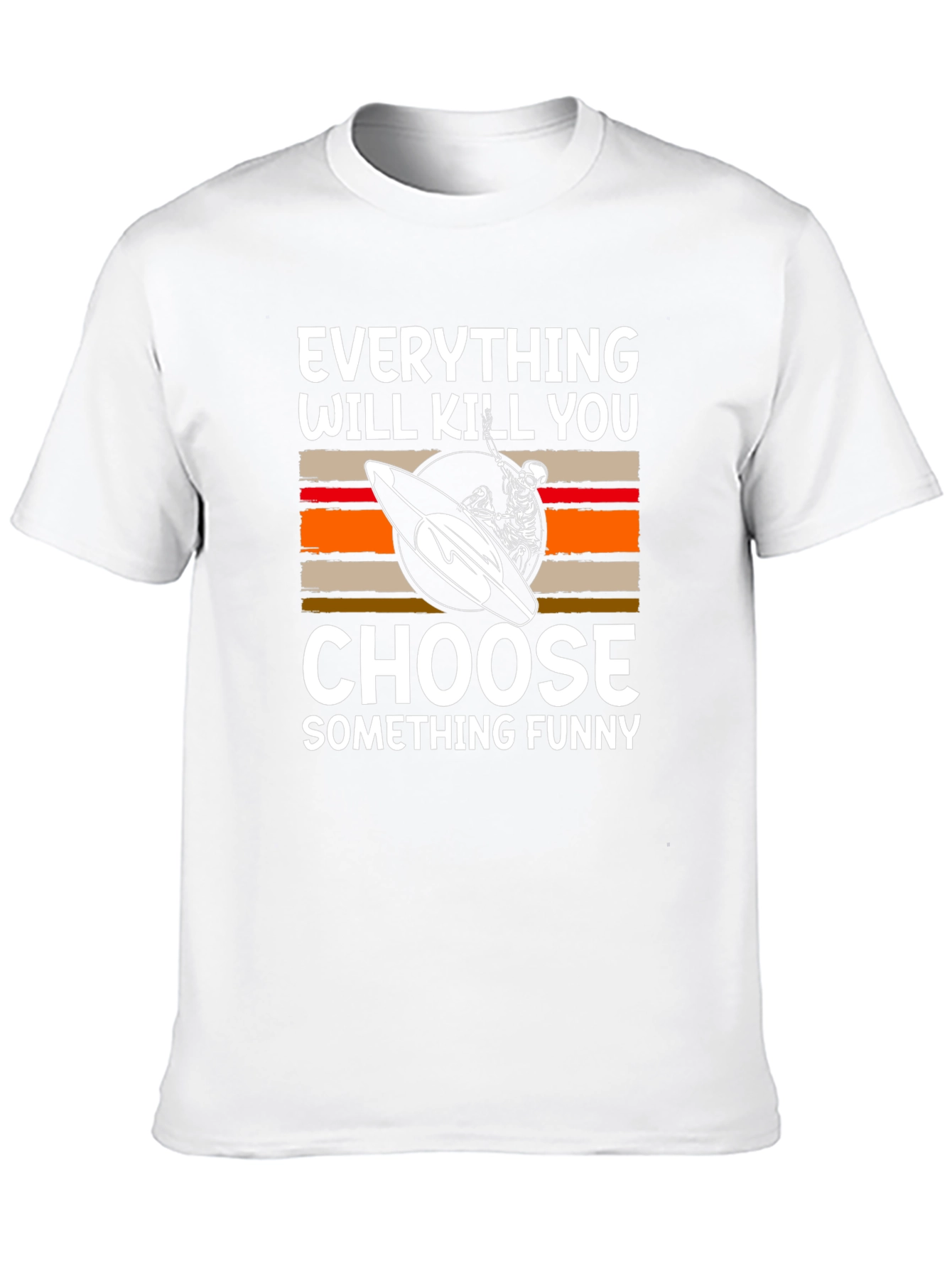 Funny Surfer Skeleton T-Shirt