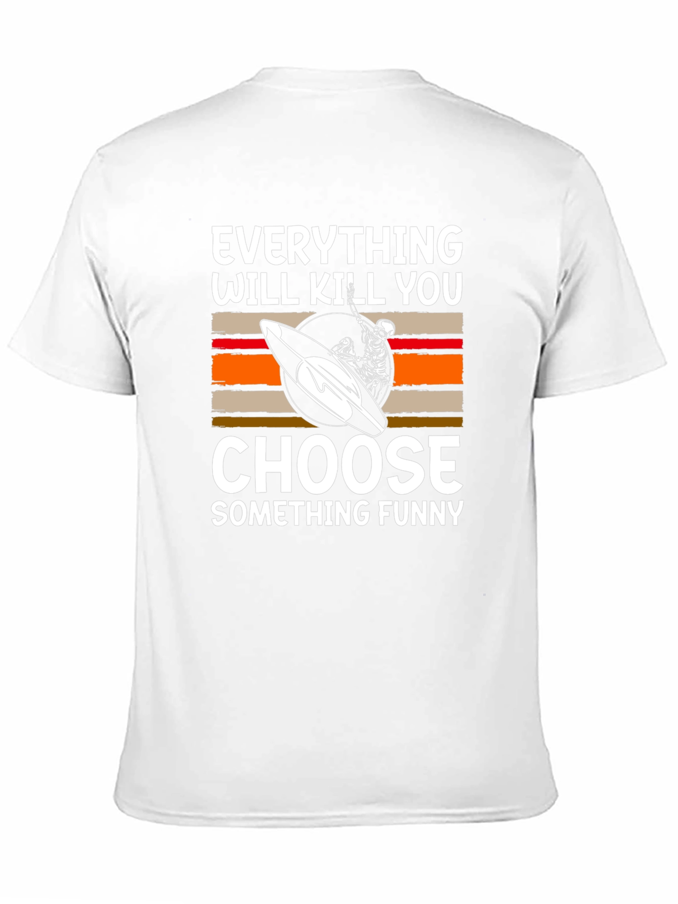 Funny Surfer Skeleton T-Shirt
