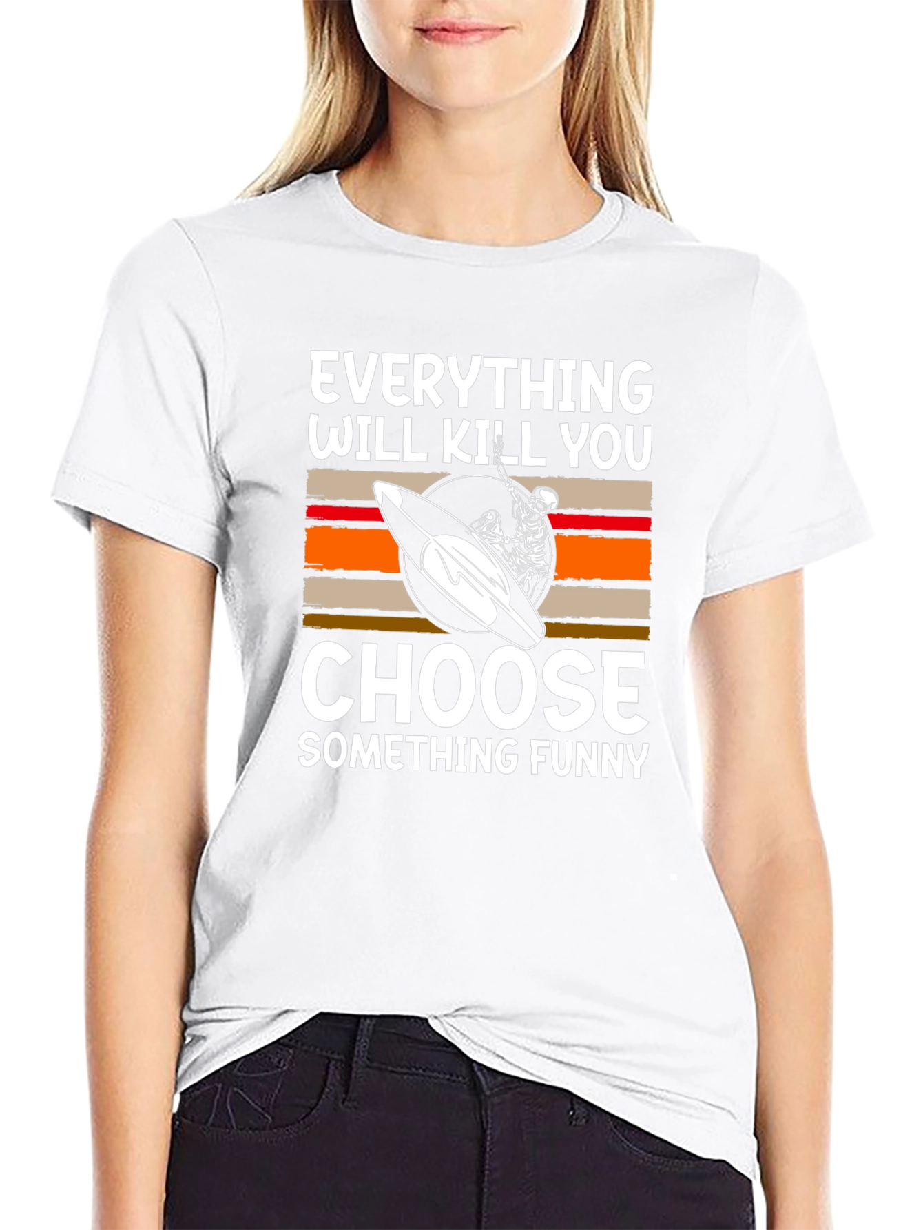 Funny Surfer Skeleton T-Shirt