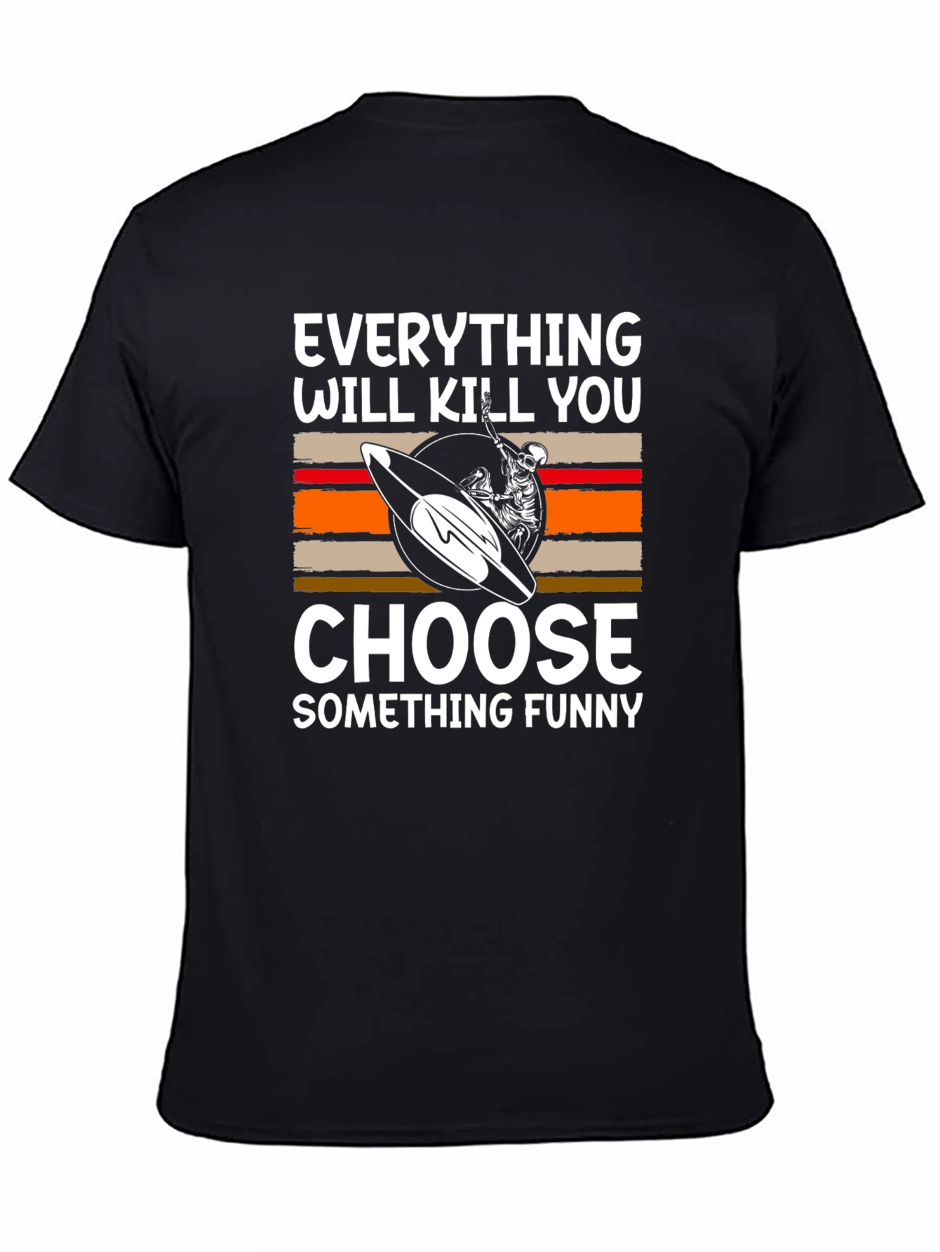 Funny Surfer Skeleton T-Shirt