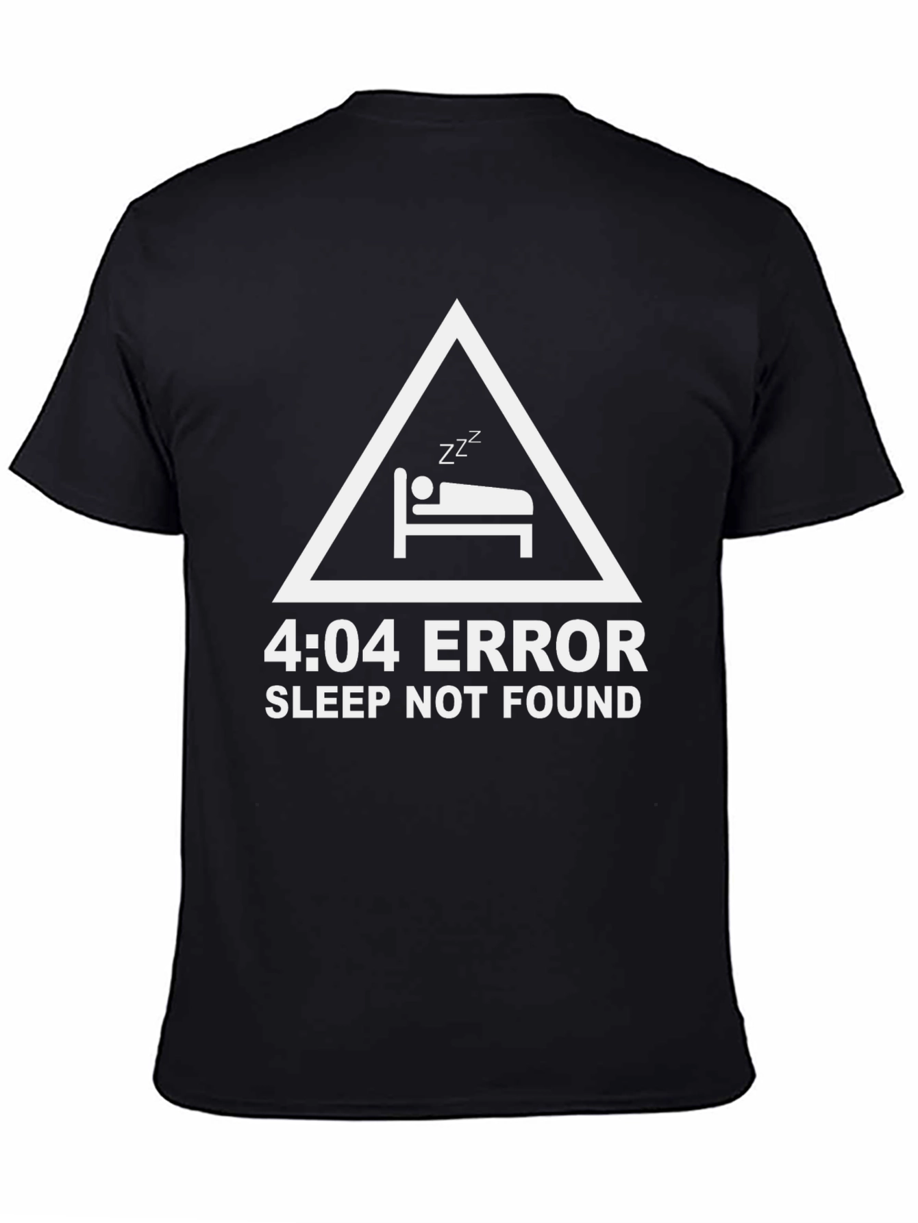 4:04 Error Sleep Not Found Black T-Shirt