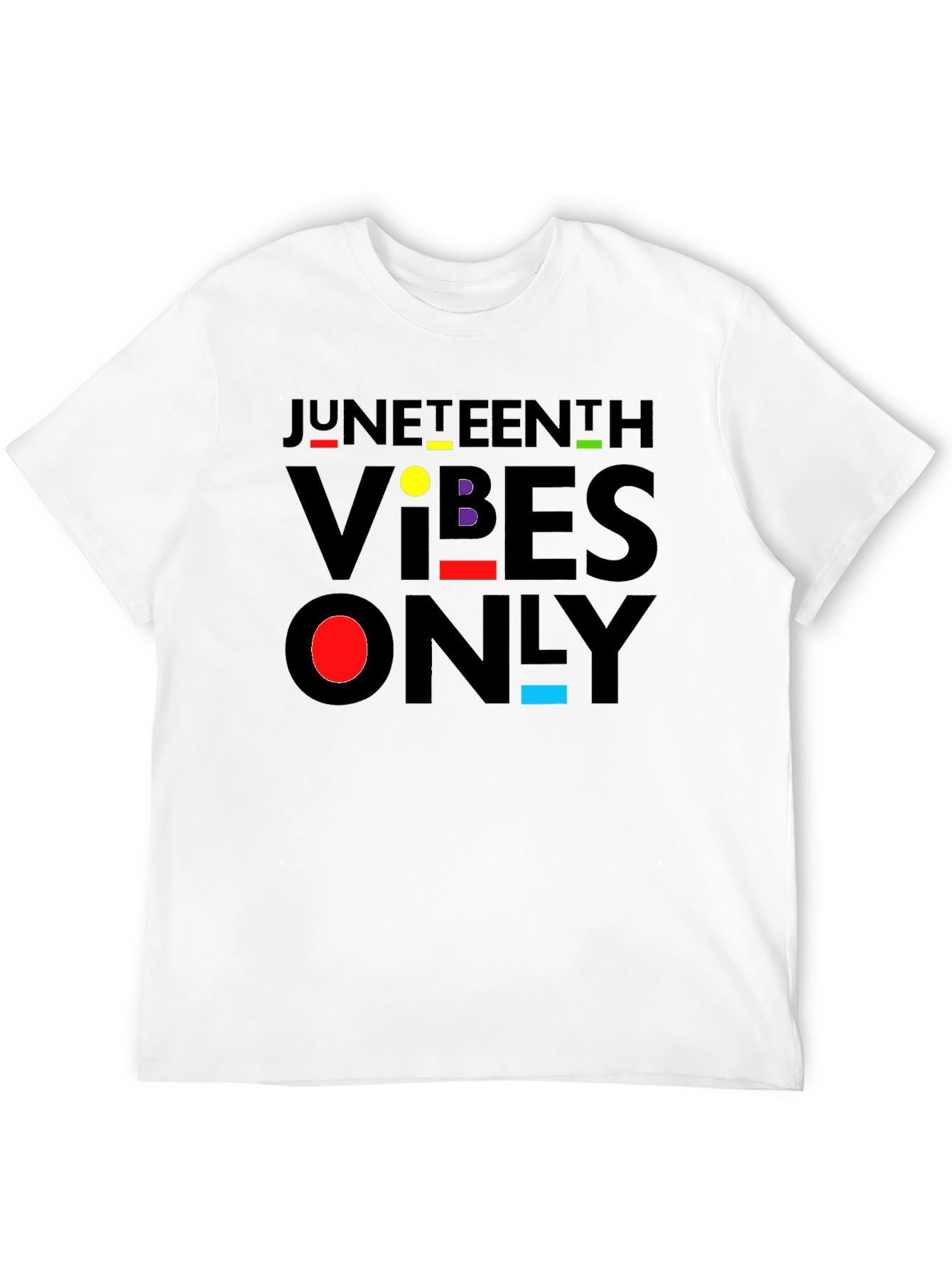 Juneteenth Vibes Only Black T-Shirt