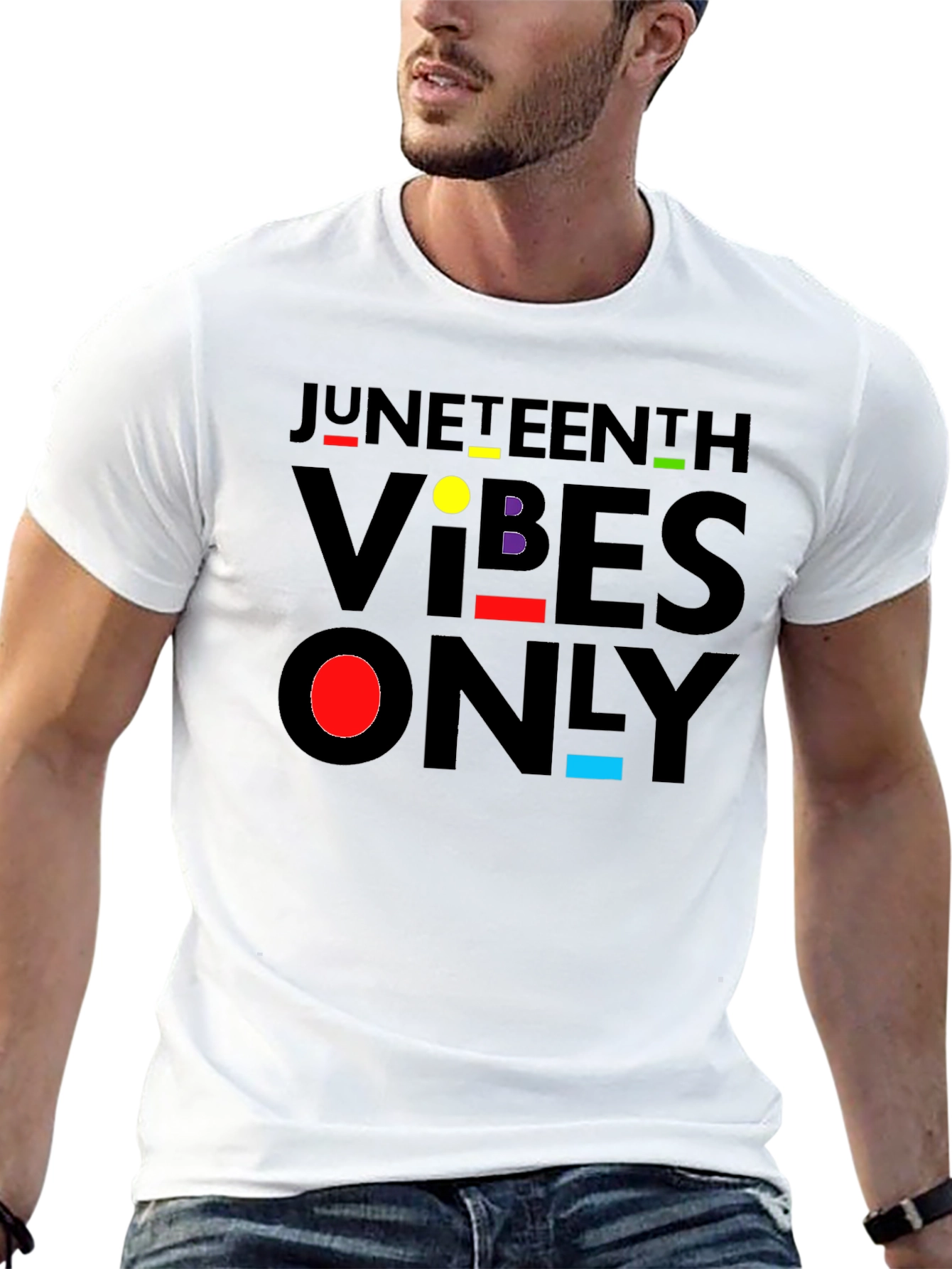 Juneteenth Vibes Only Black T-Shirt