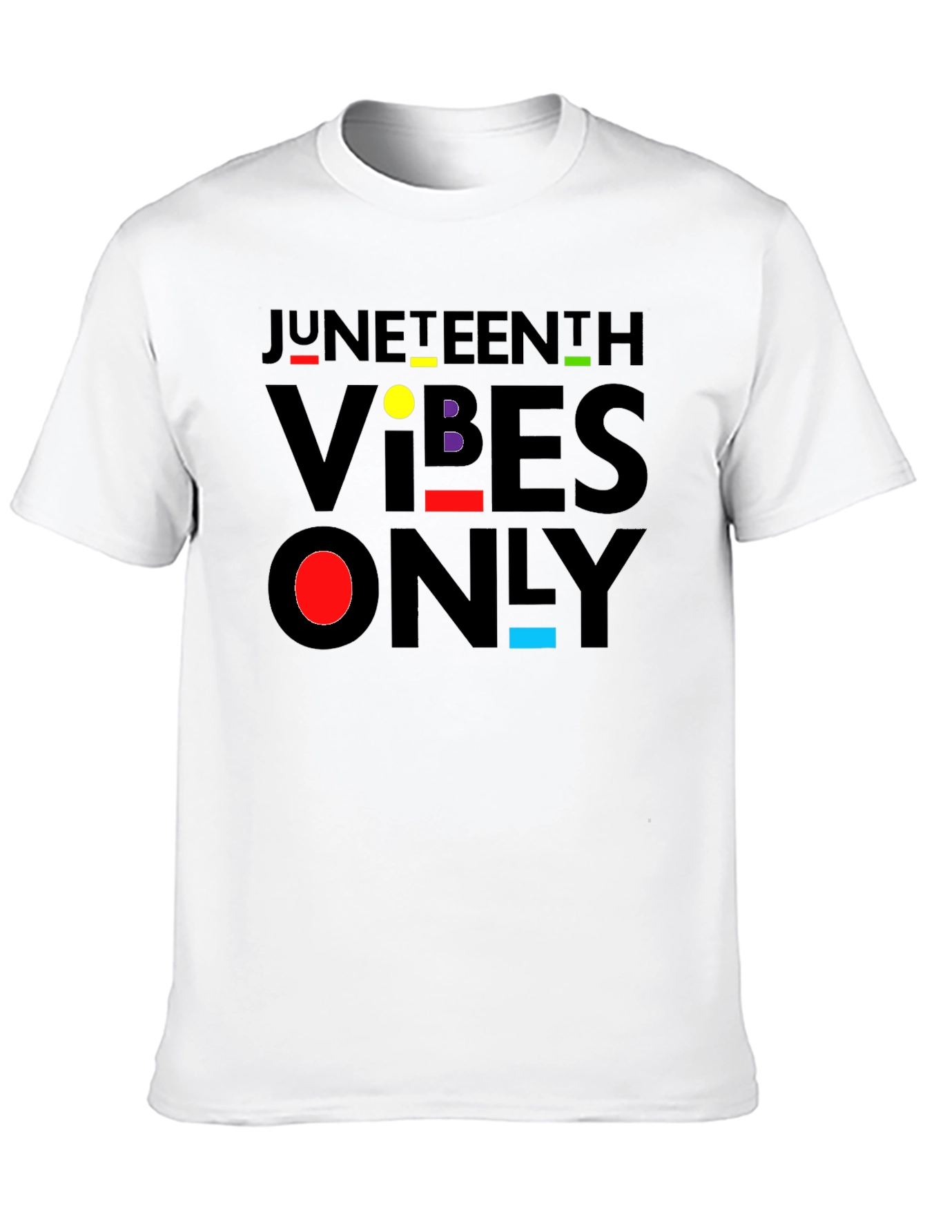 Juneteenth Vibes Only Black T-Shirt