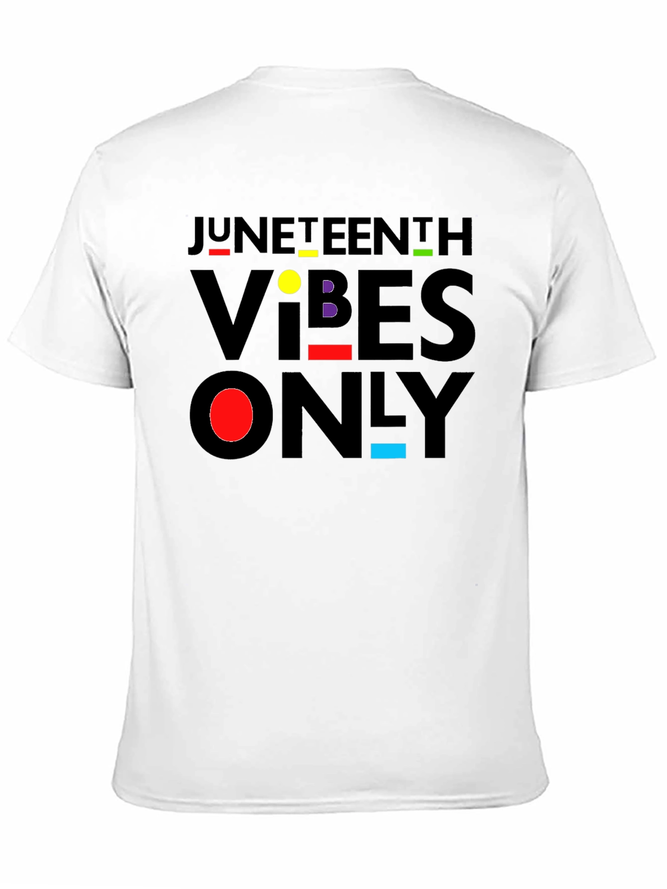 Juneteenth Vibes Only Black T-Shirt