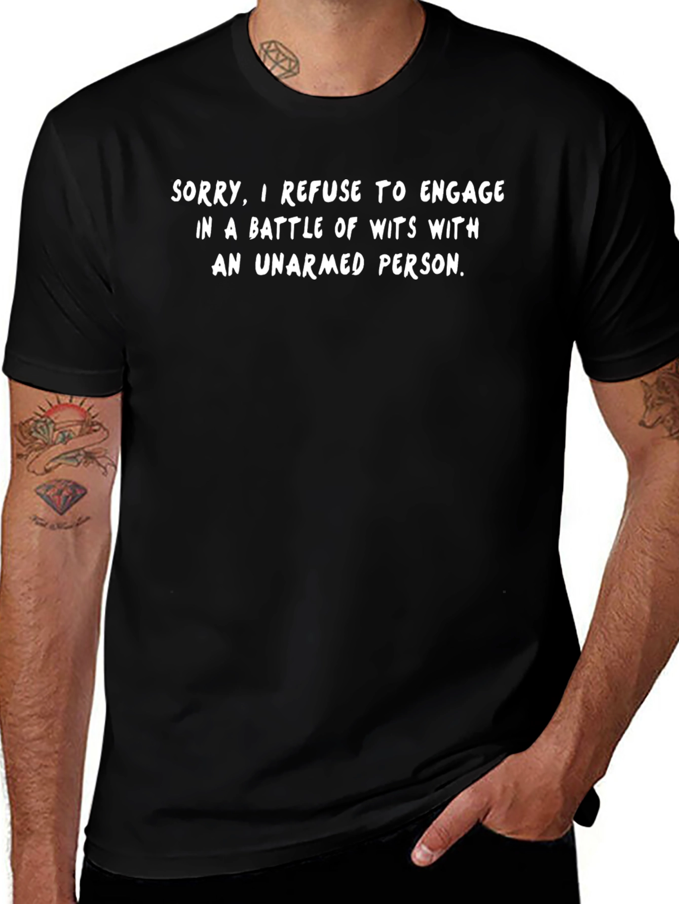 Funny Sarcastic T-Shirt: Battle of Wits