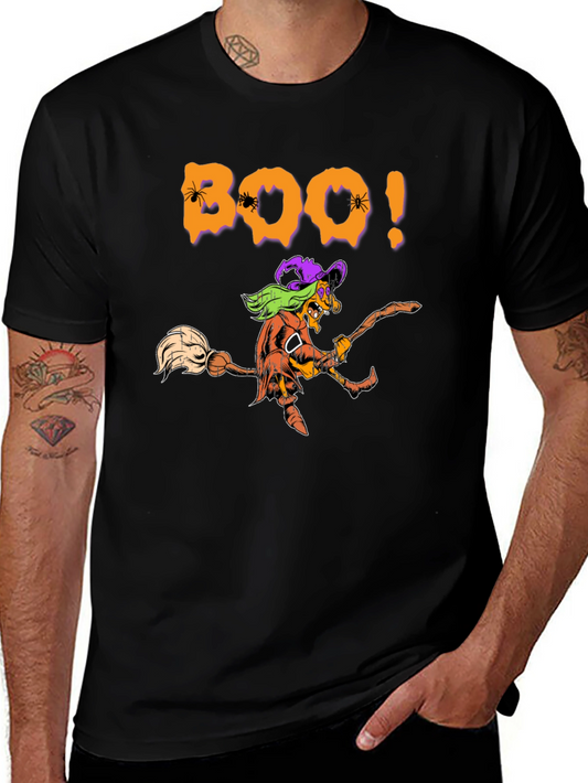 Halloween Witch BOO Graphic T-Shirt