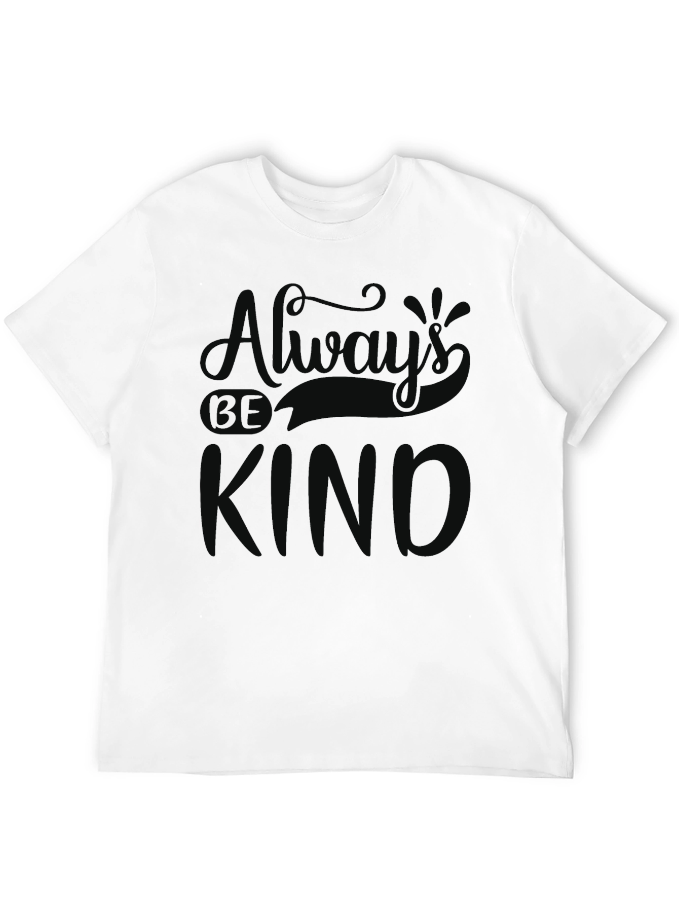 Always Be Kind Graphic Tee - Soft Black T-Shirt
