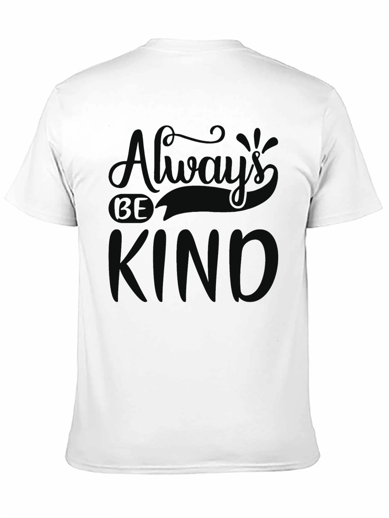 Always Be Kind Graphic Tee - Soft Black T-Shirt