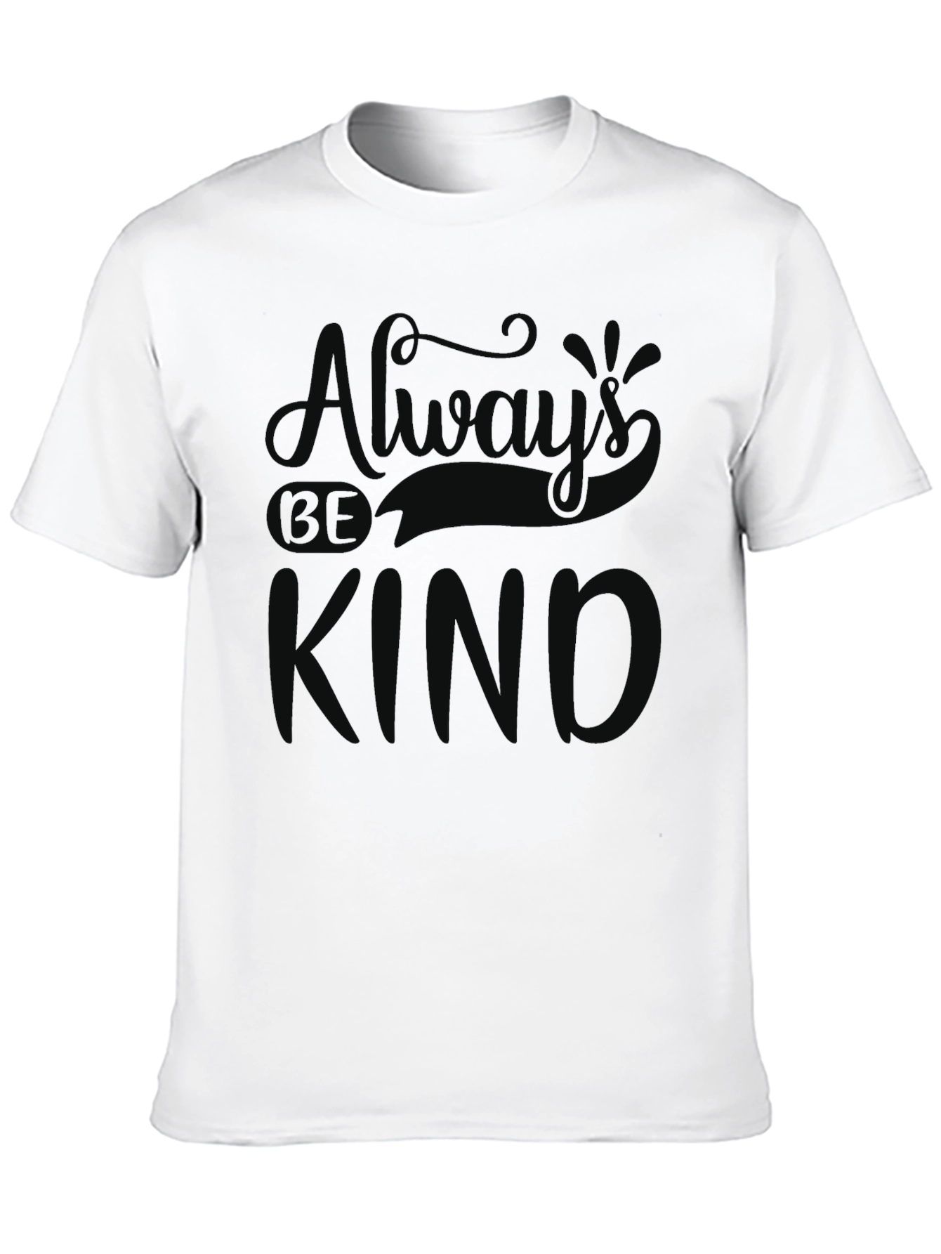Always Be Kind Graphic Tee - Soft Black T-Shirt