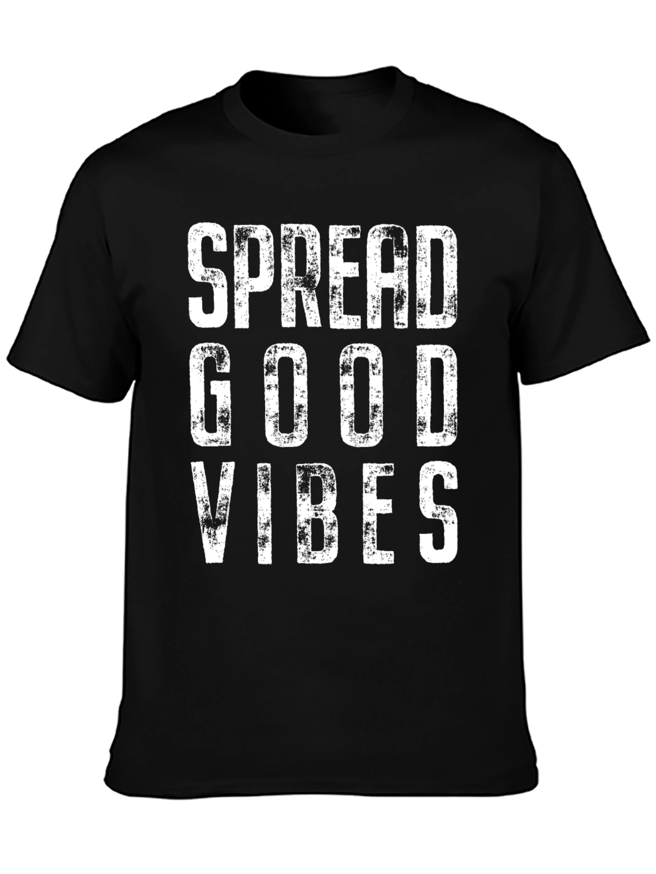 Spread Good Vibes Graphic T-Shirt - Black